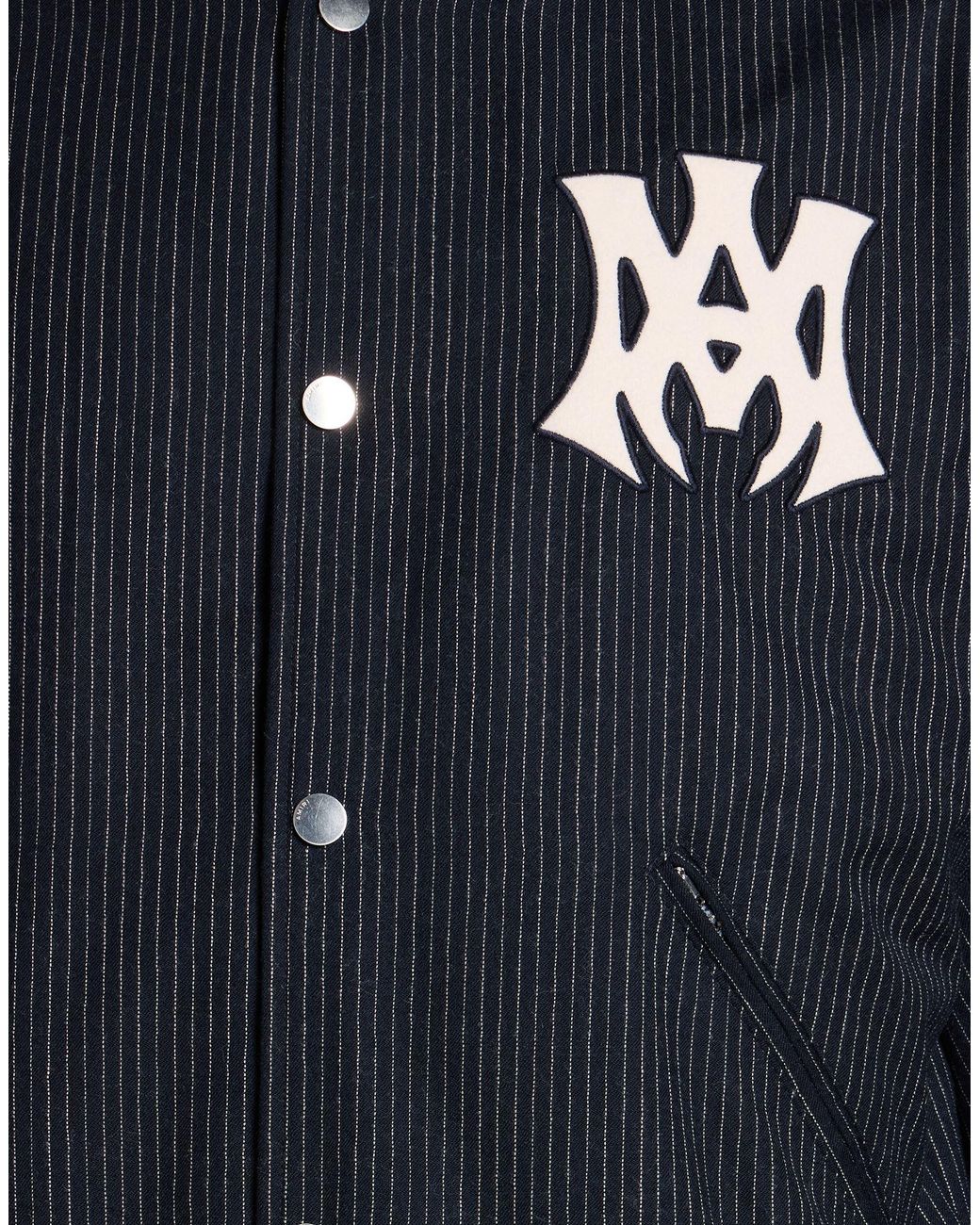 Amiri Blue Midnight Jacket Virgin Wool for men