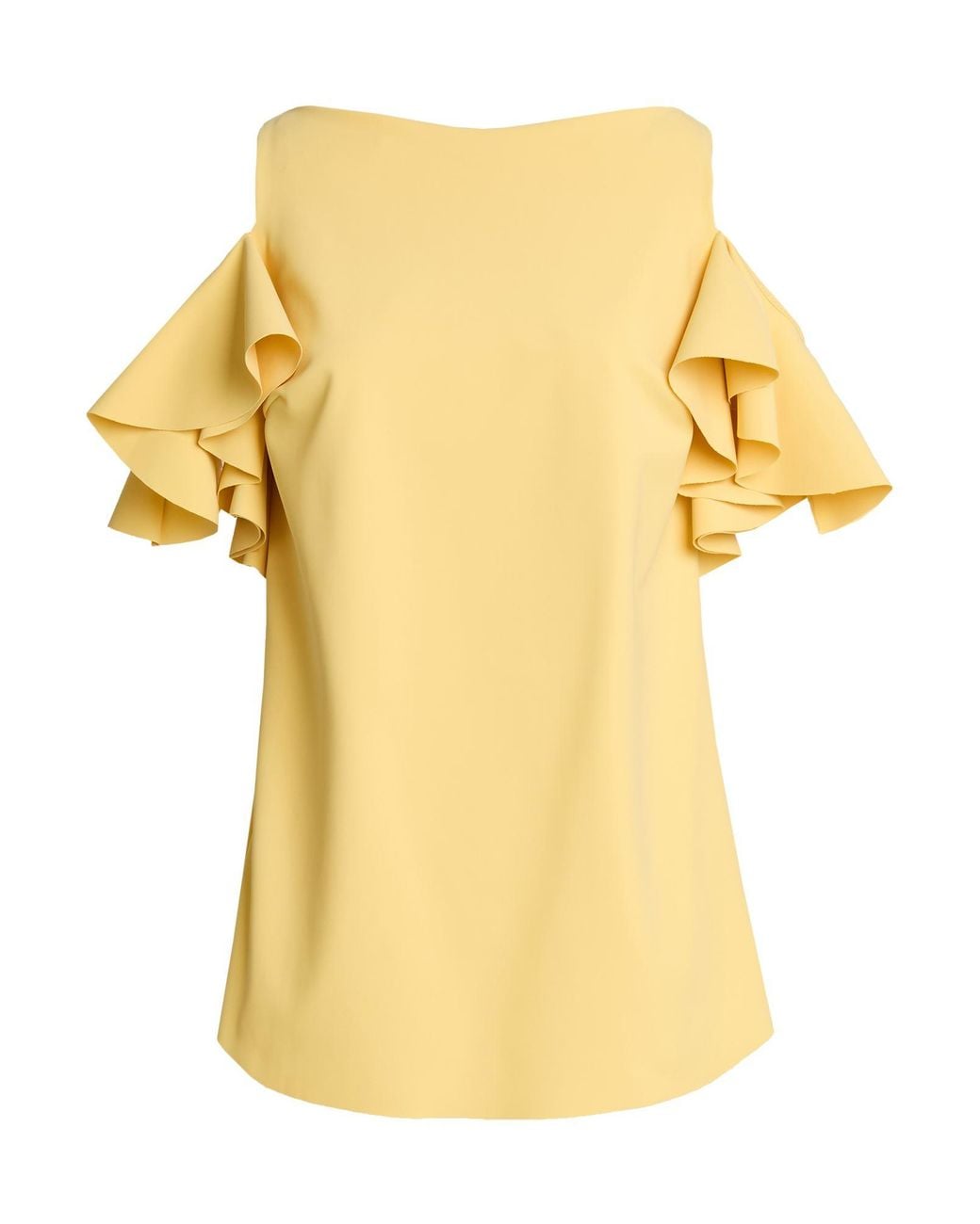 La Petite Robe Di Chiara Boni Yellow Top Polyamide, Elastane