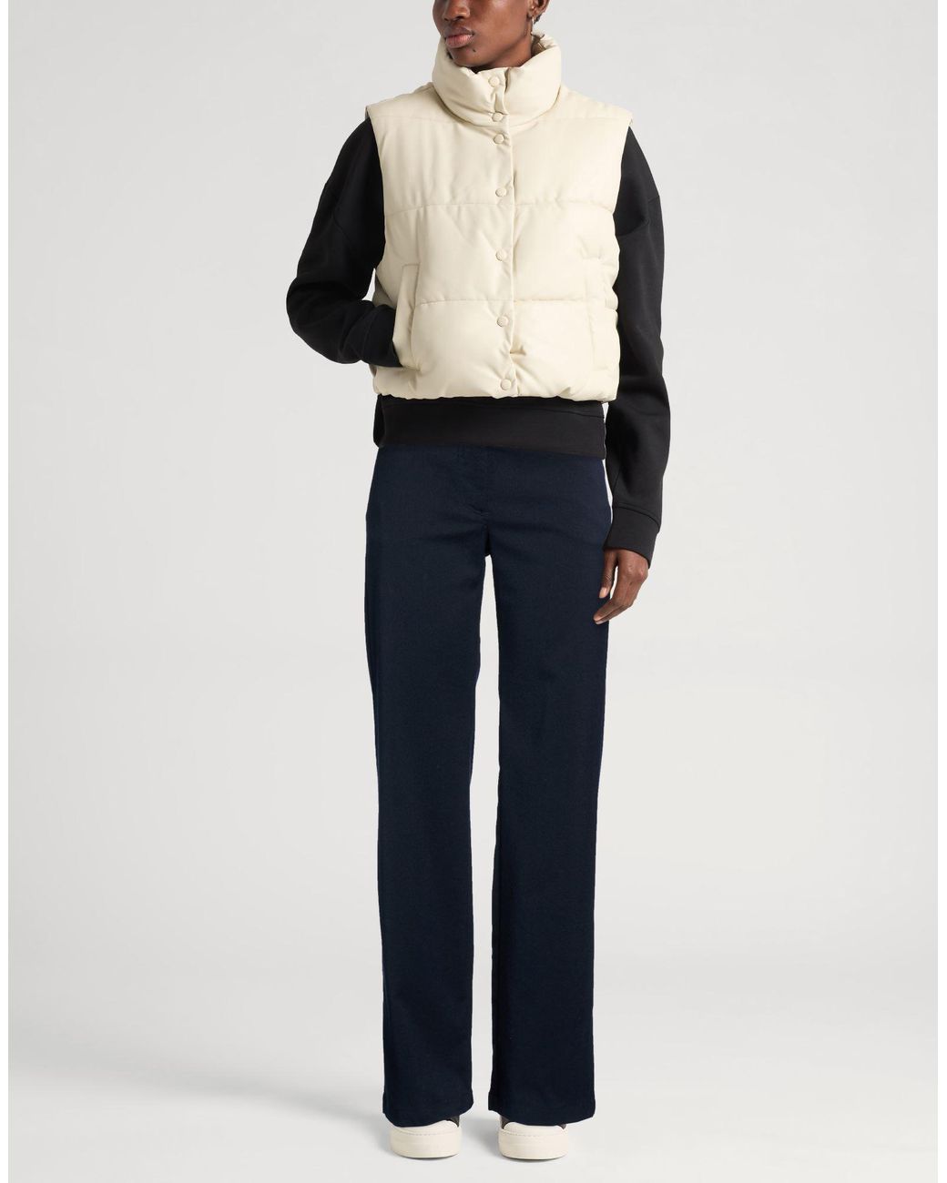 Momoní Blue Pants Virgin Wool, Polyester, Viscose, Elastane