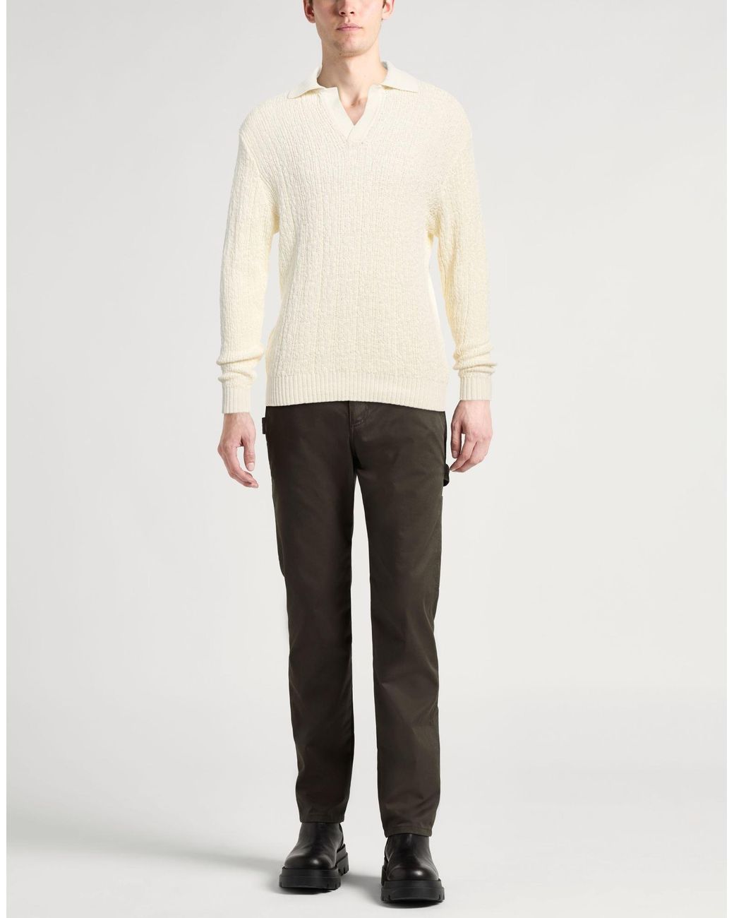 Aspesi White Sweater for men