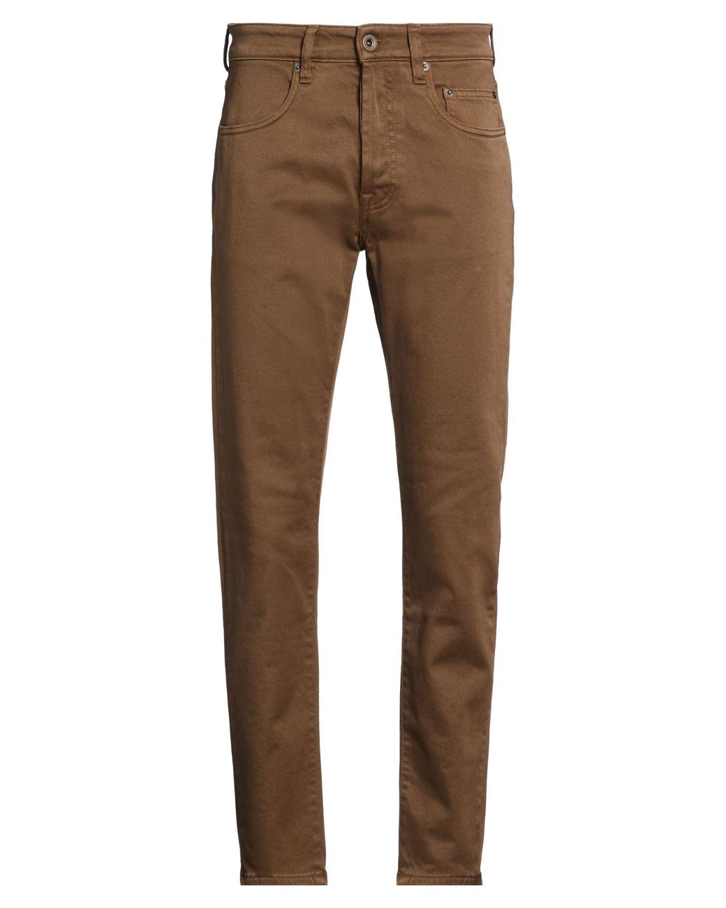 Siviglia Brown Pants Cotton, Elastane for men