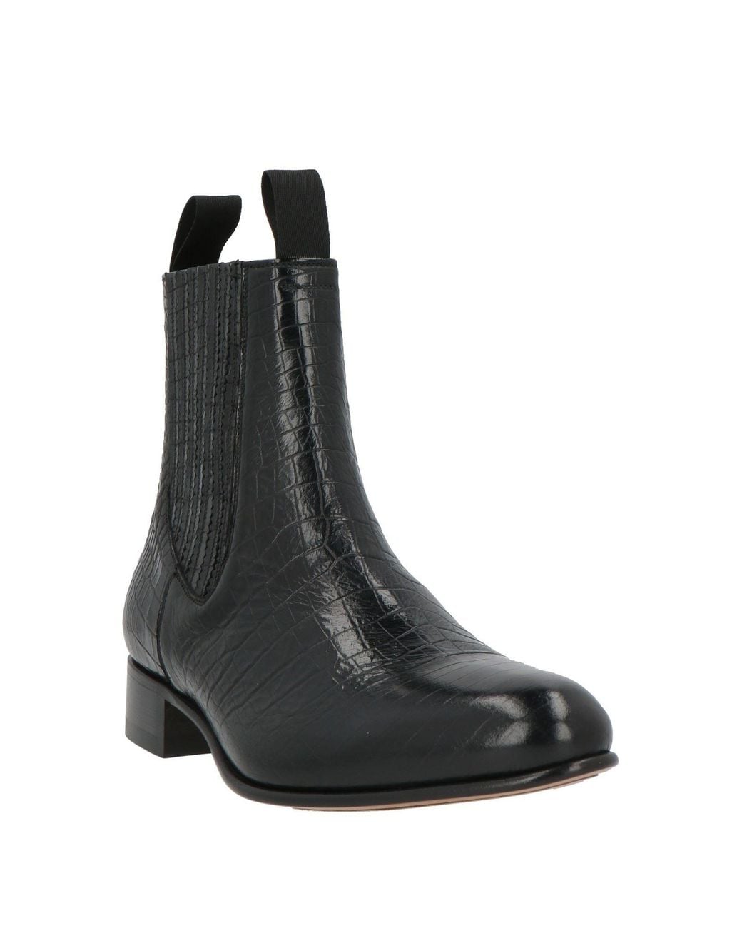 Tom Ford Black Ankle Boots Calfskin for men