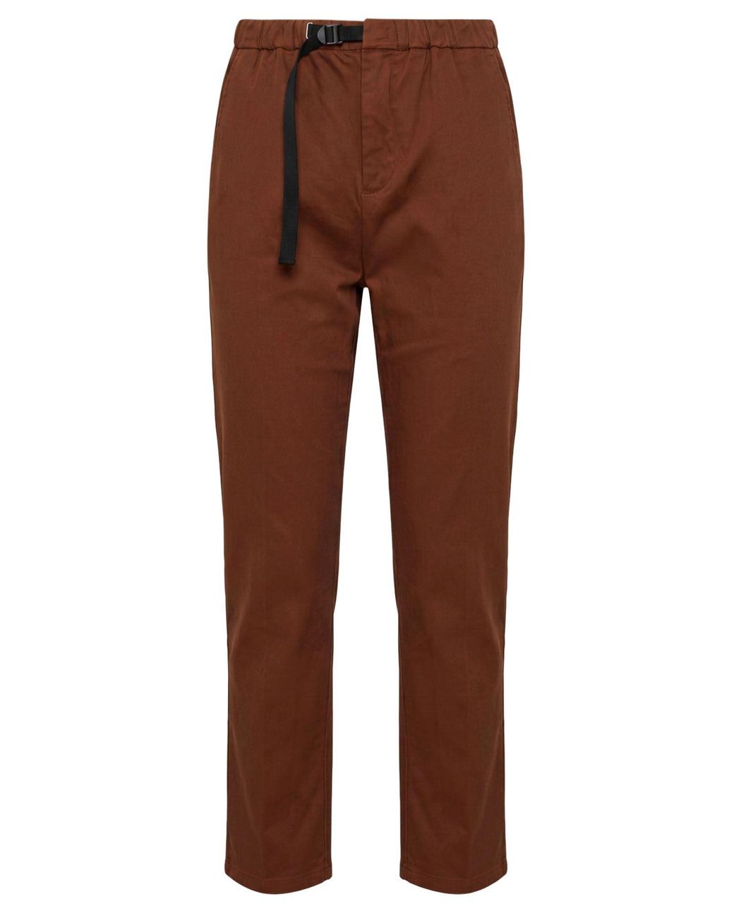 White Sand Brown Pants Cotton, Elastane