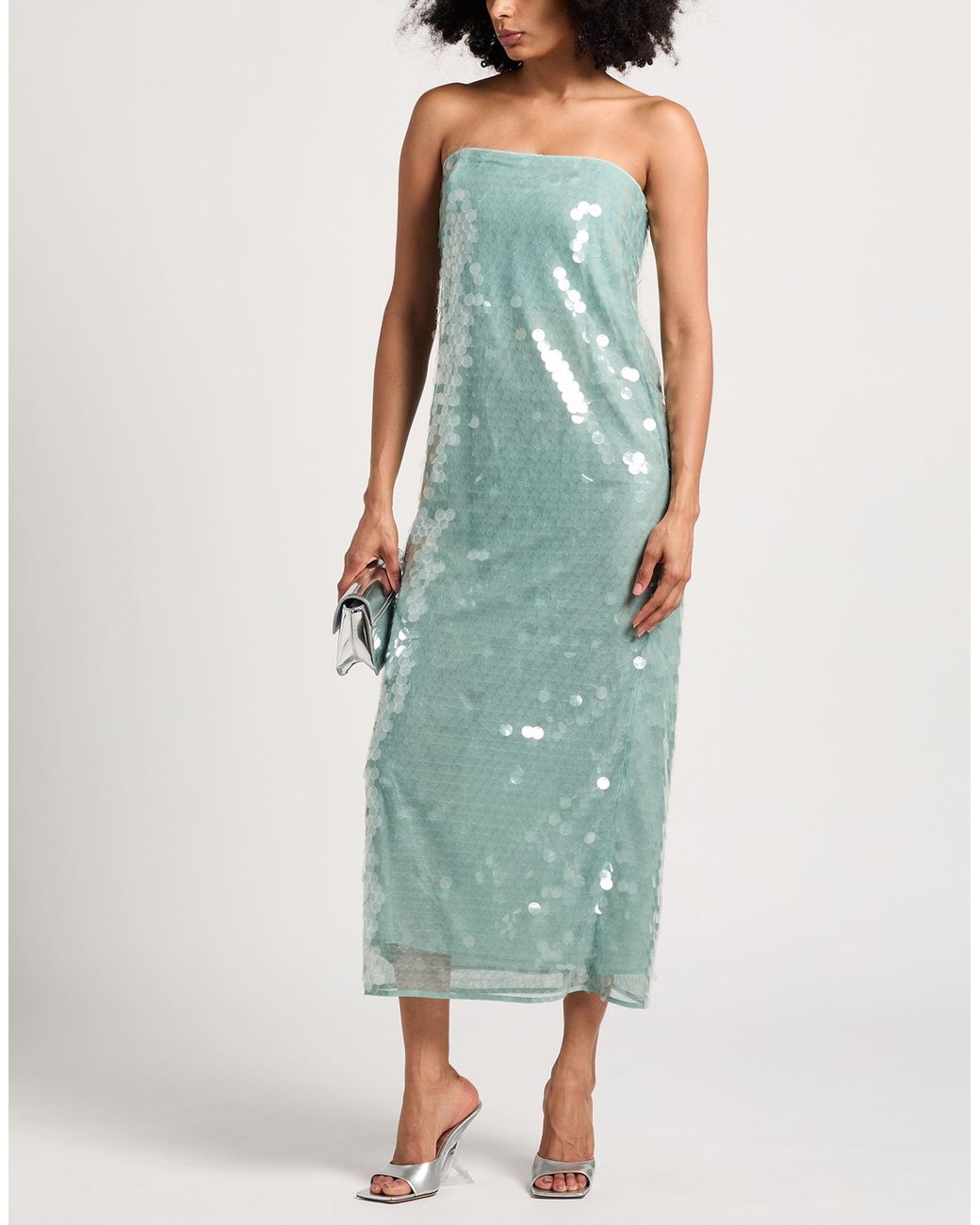 Staud Green Midi Dress