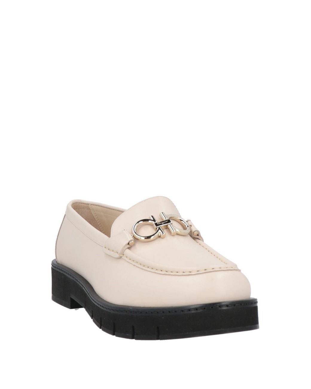 Ferragamo White Loafers
