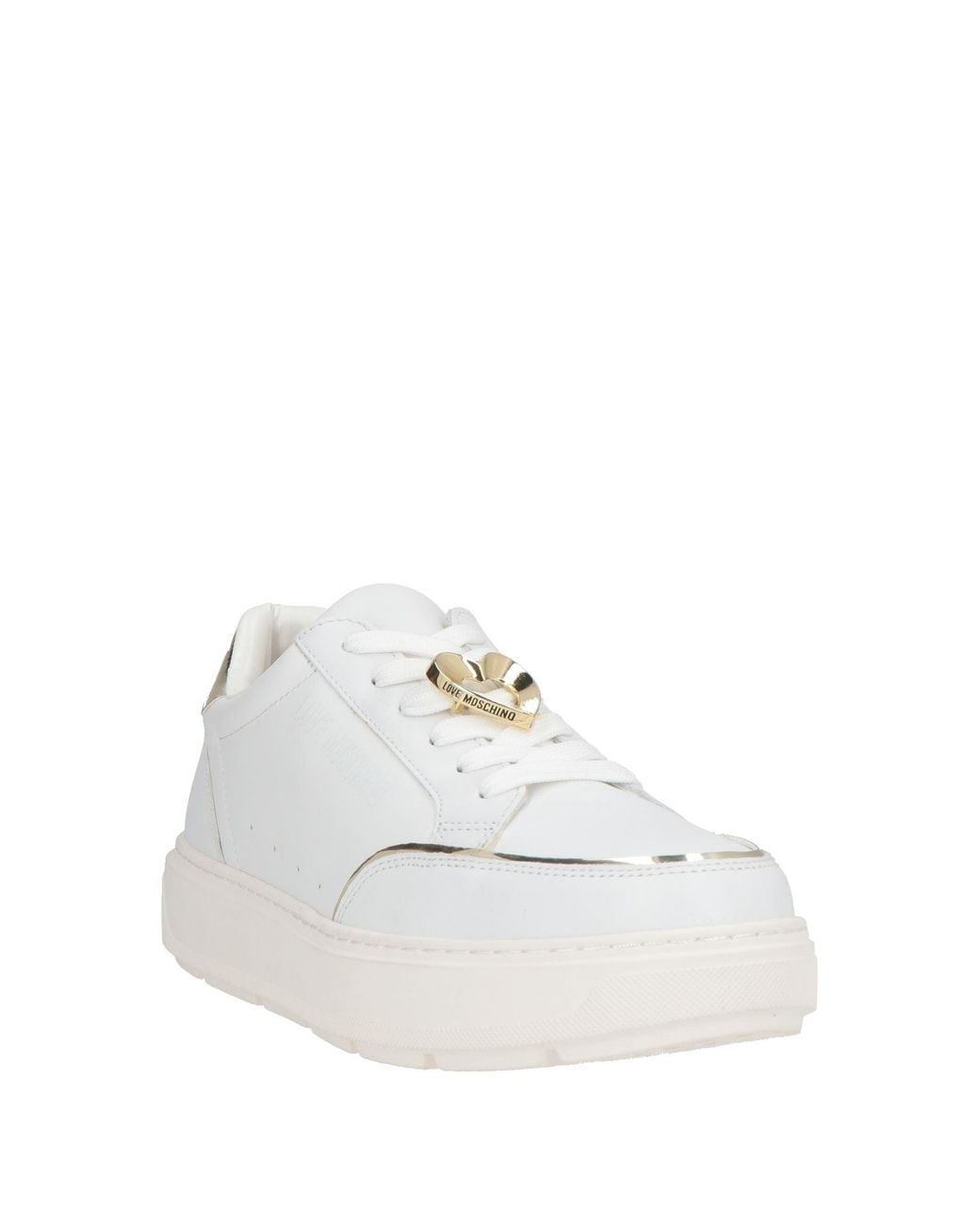Love Moschino White Sneakers Calfskin