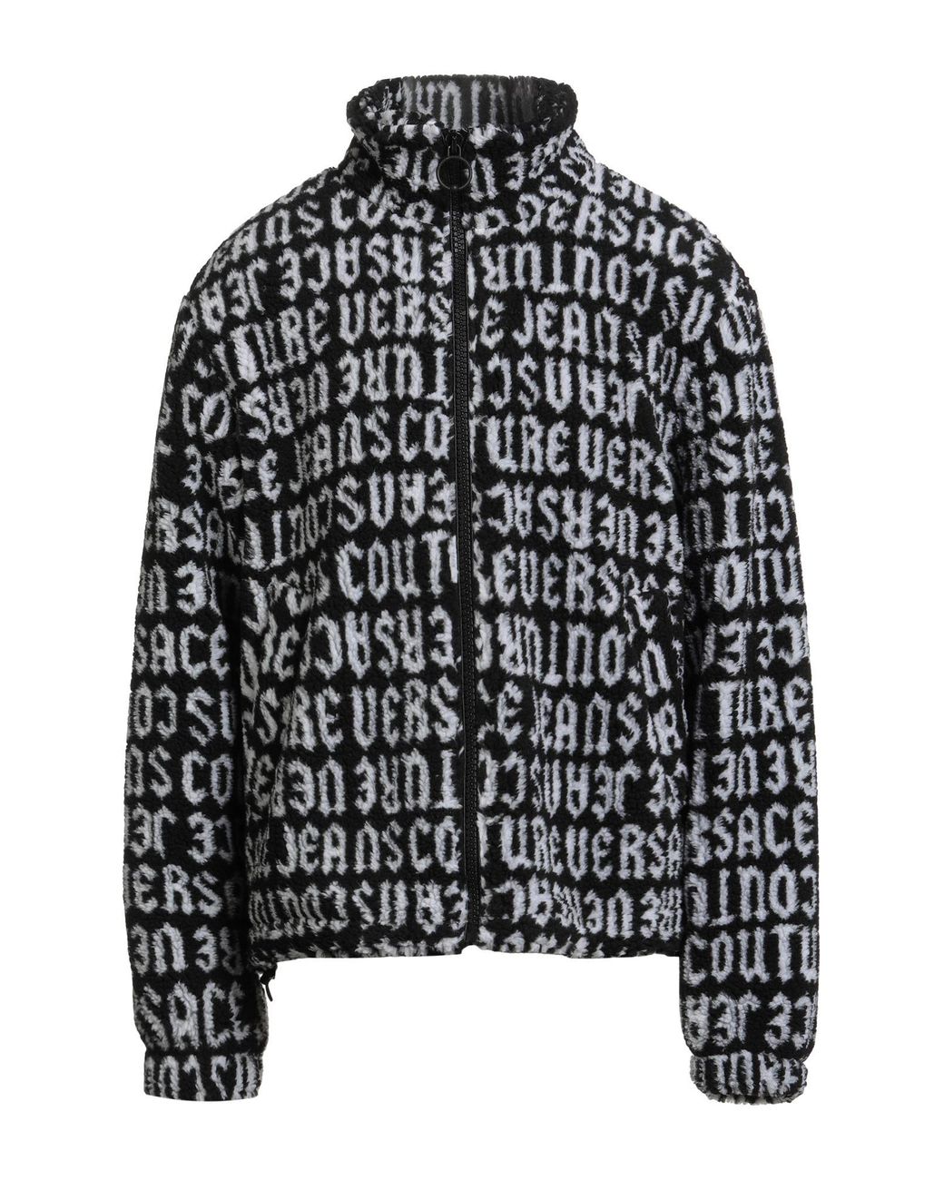 Versace Jeans Couture Black Jacket Polyester, Acrylic for men
