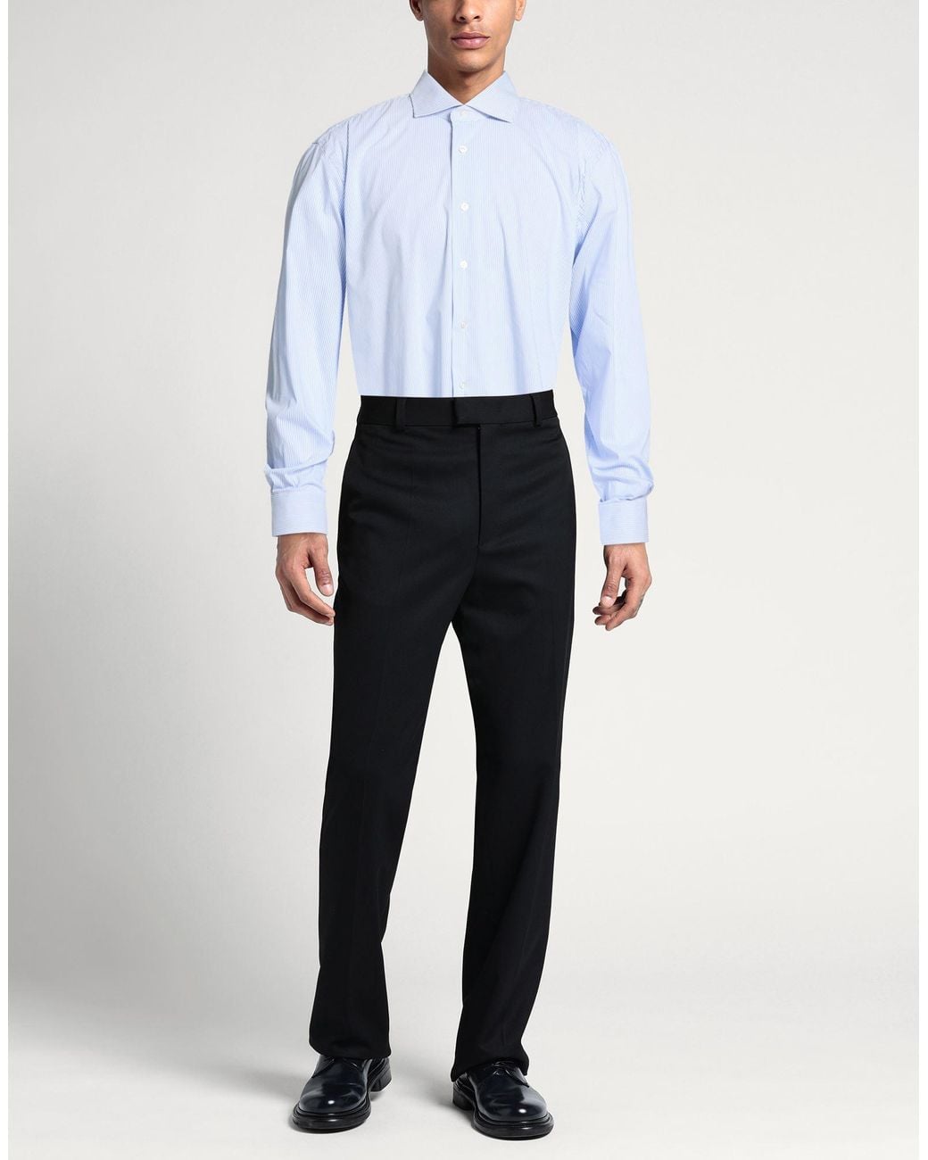 Buonamassa Blue Shirt Cotton, Polyamide, Elastane for men
