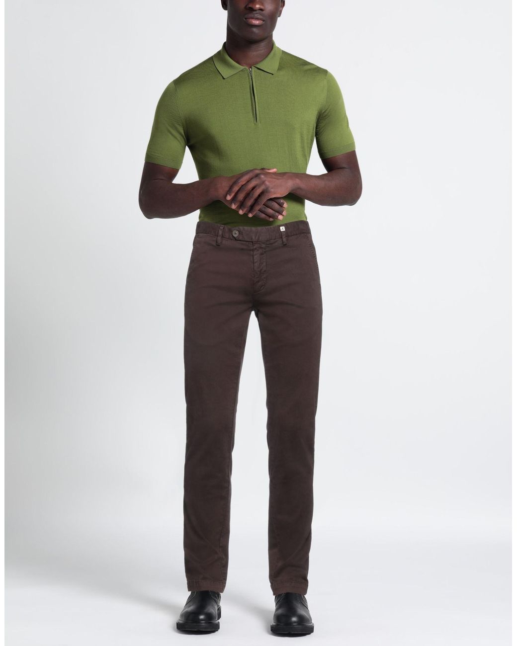 Myths Gray Pants Cotton, Elastane for men