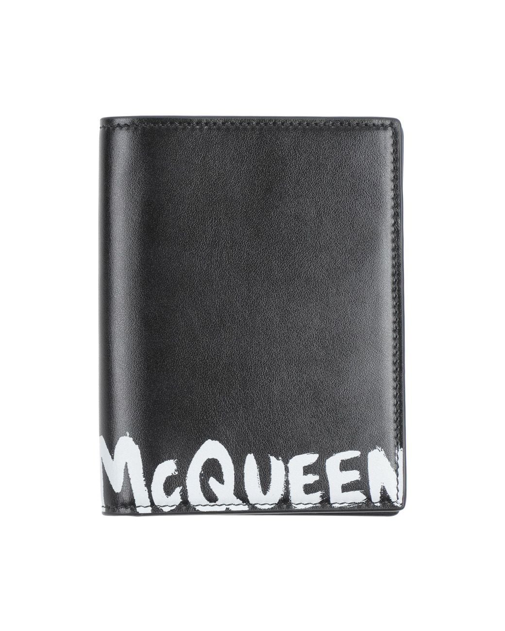 McQueen Gray Document Holder Soft Leather for men