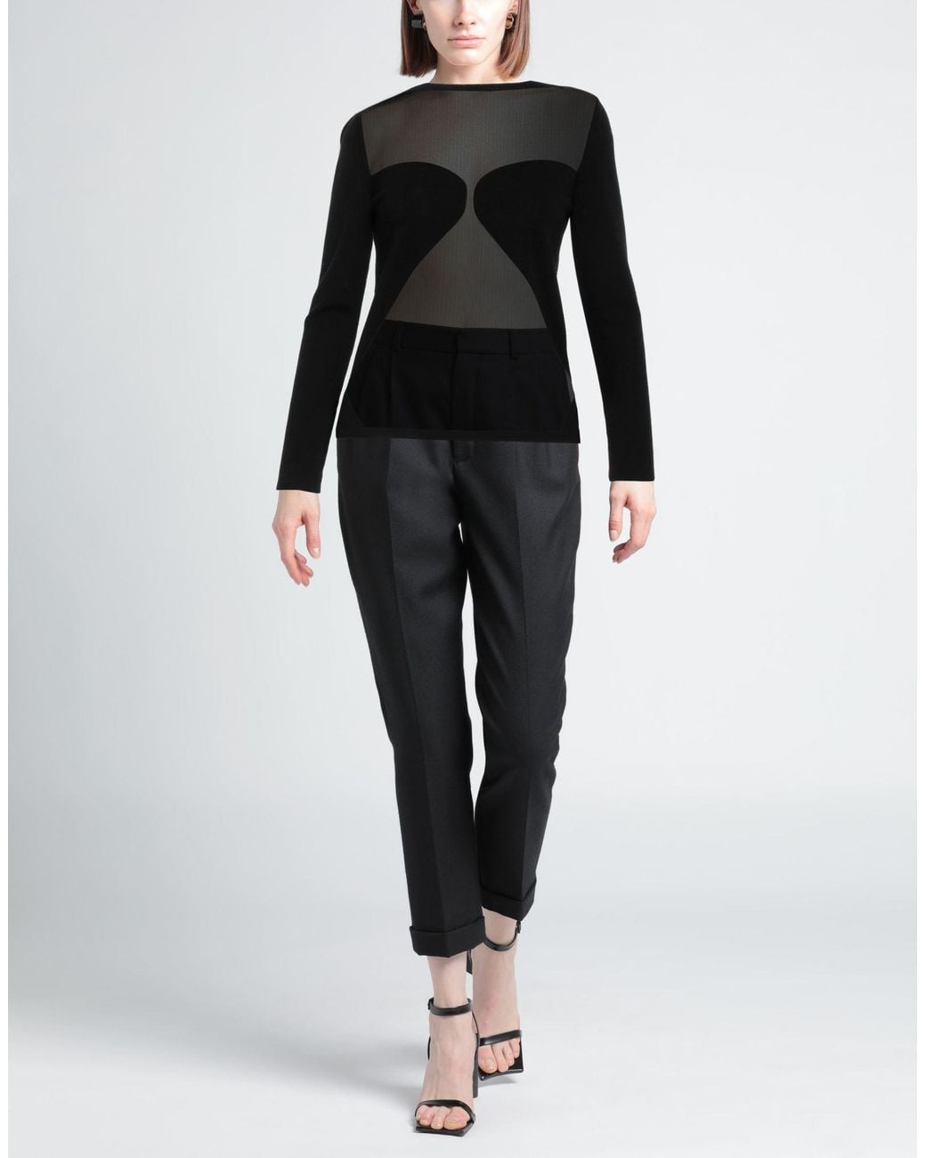 Liviana Conti Black Sweater Virgin Wool
