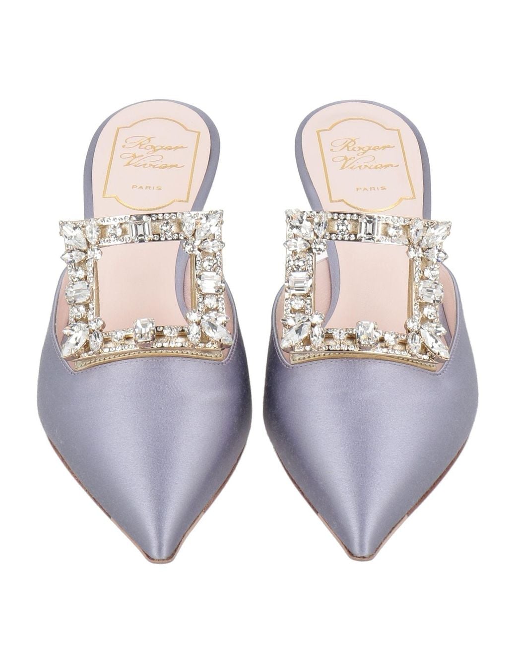 Roger Vivier White Mules & Clogs