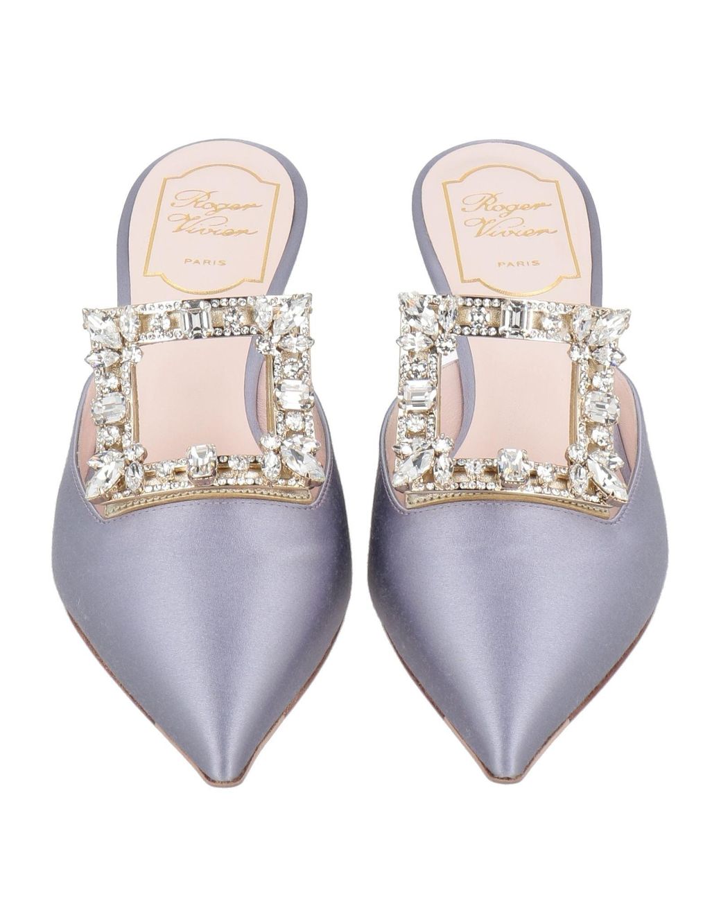 Roger Vivier White Mules & Clogs