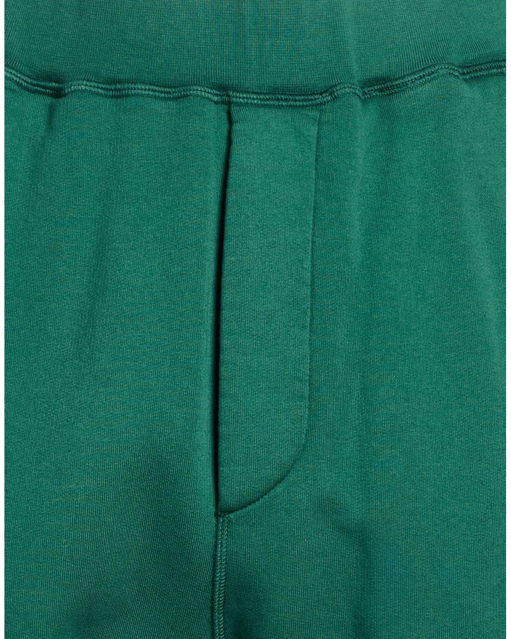 DSquared² Green Dark Pants Cotton, Elastane for men