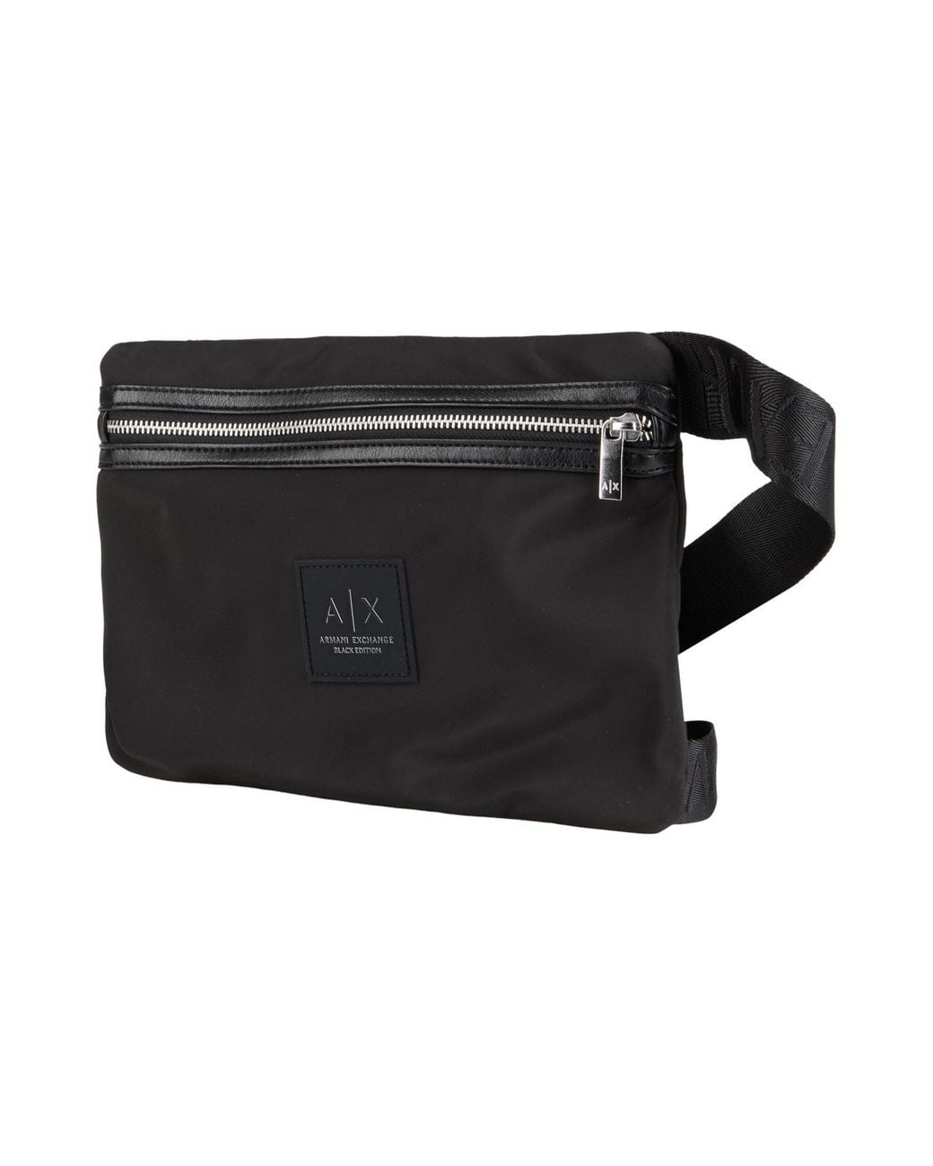 ARMANI EXCHANGE Black Belt Bag Polyester for men