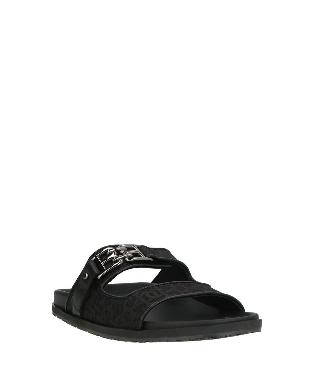 Bally Black Sandals Polyester, Lambskin, Cow Leather