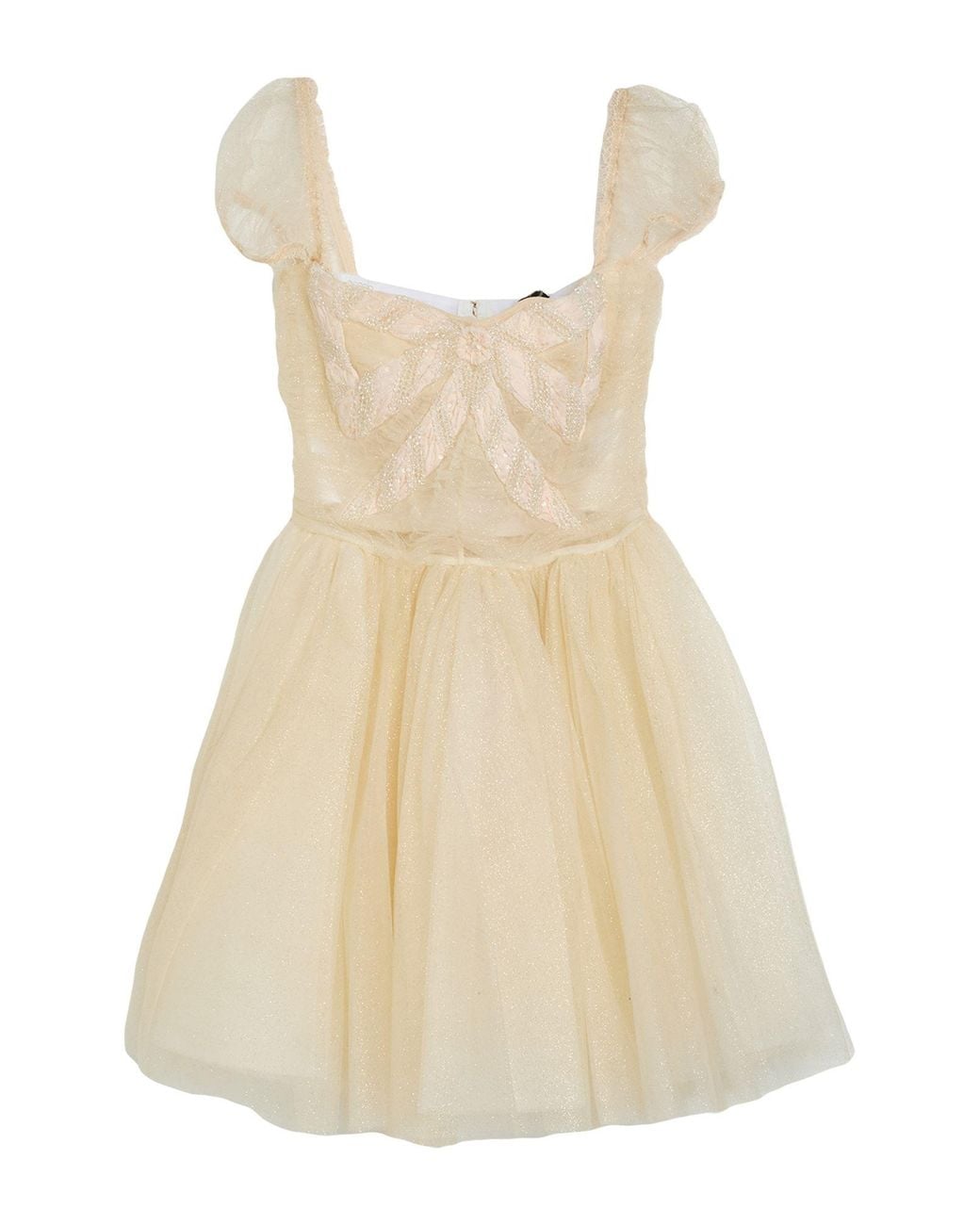 Elisabetta Franchi Natural Mini Dress