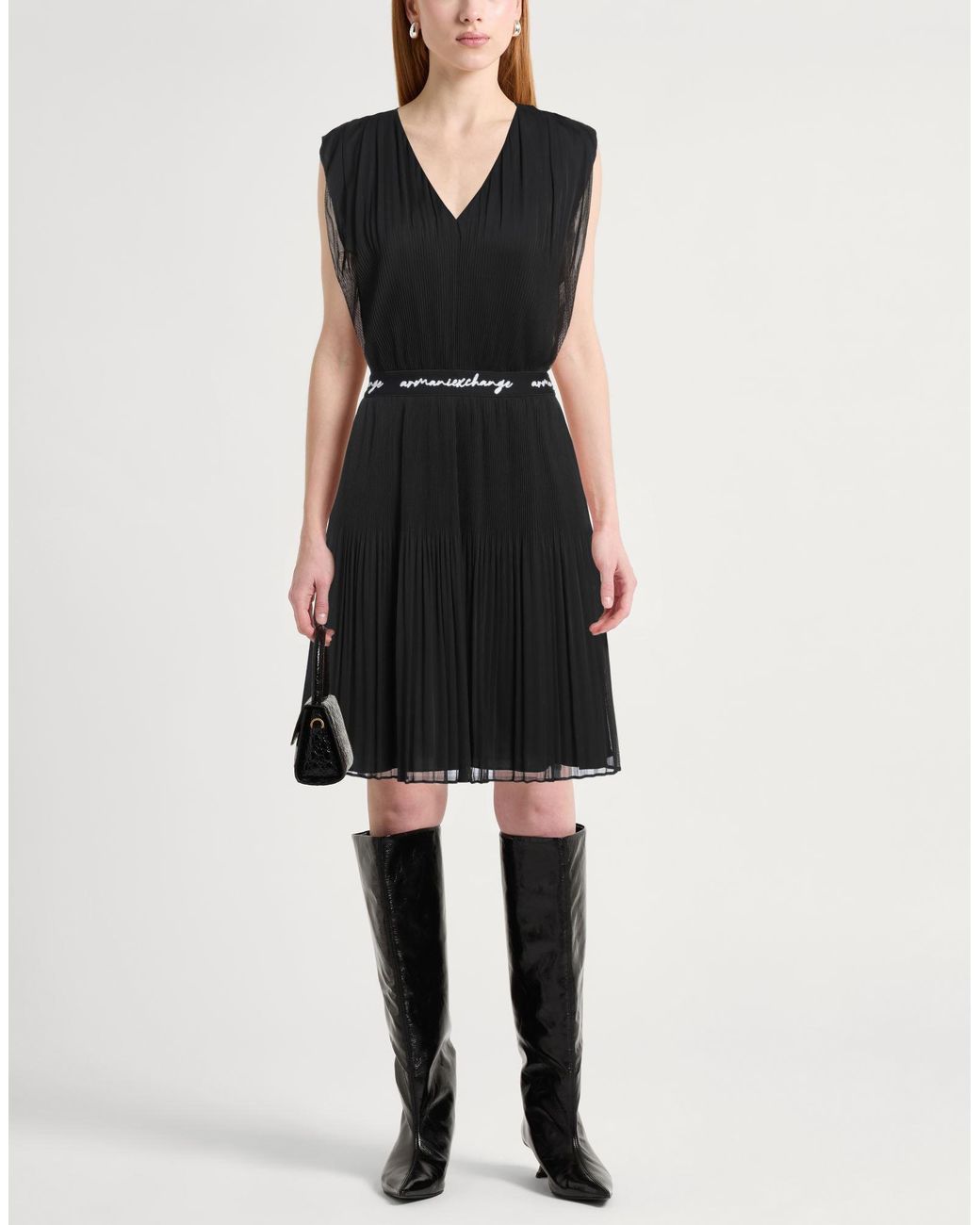 ARMANI EXCHANGE Black Mini Dress
