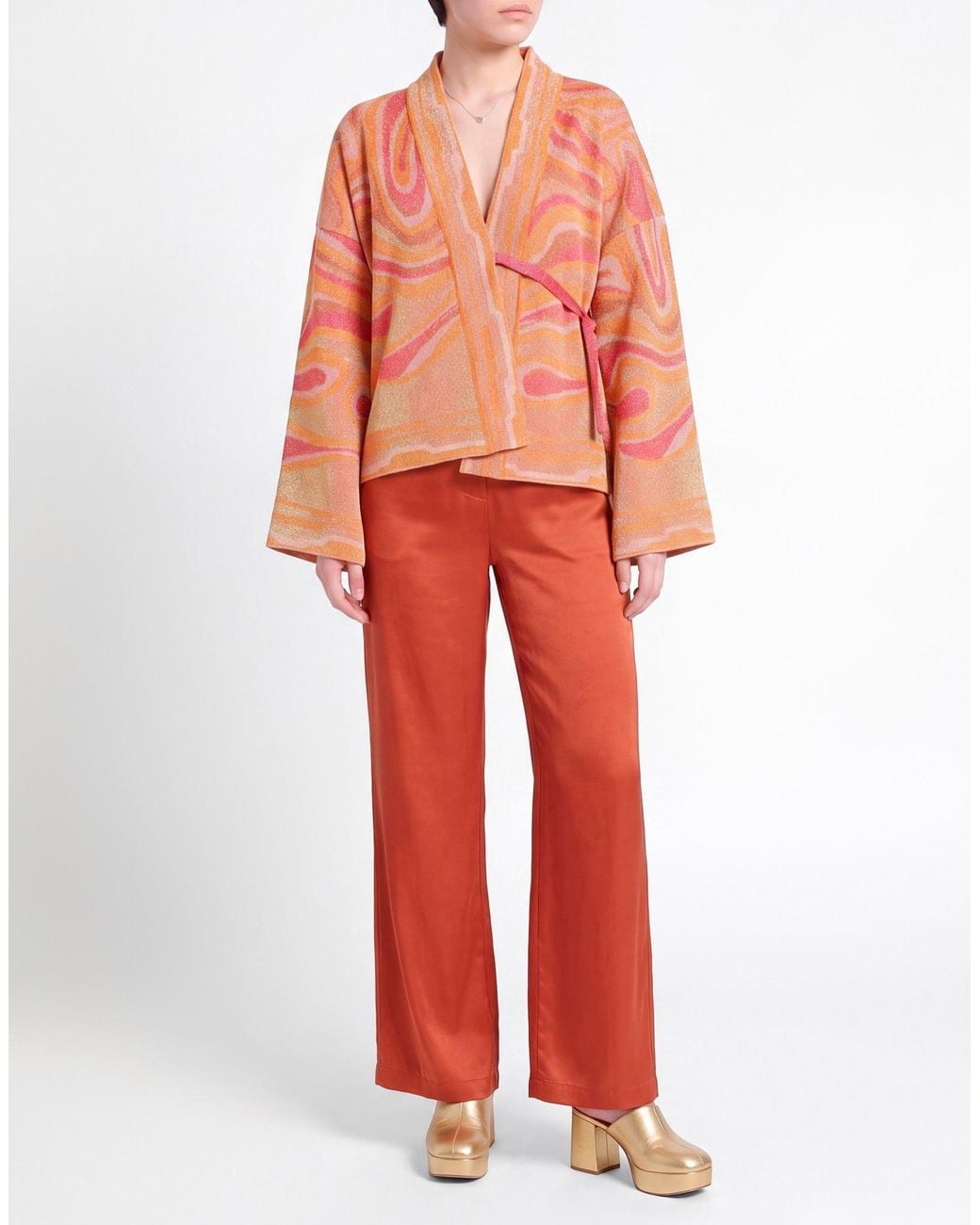 Circus Hotel Pink Cardigan Viscose, Polyester