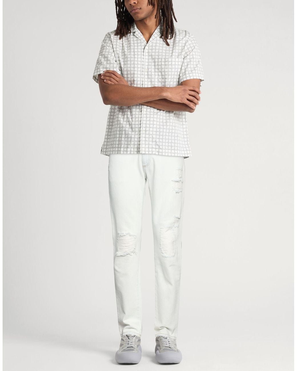 MSGM White Jeans for men