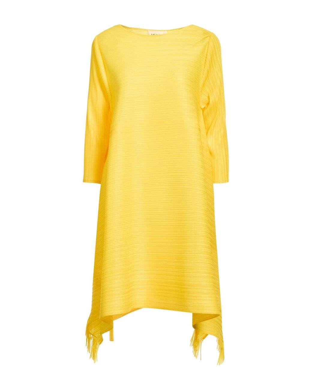 MEIMEIJ Yellow Mini Dress Polyester