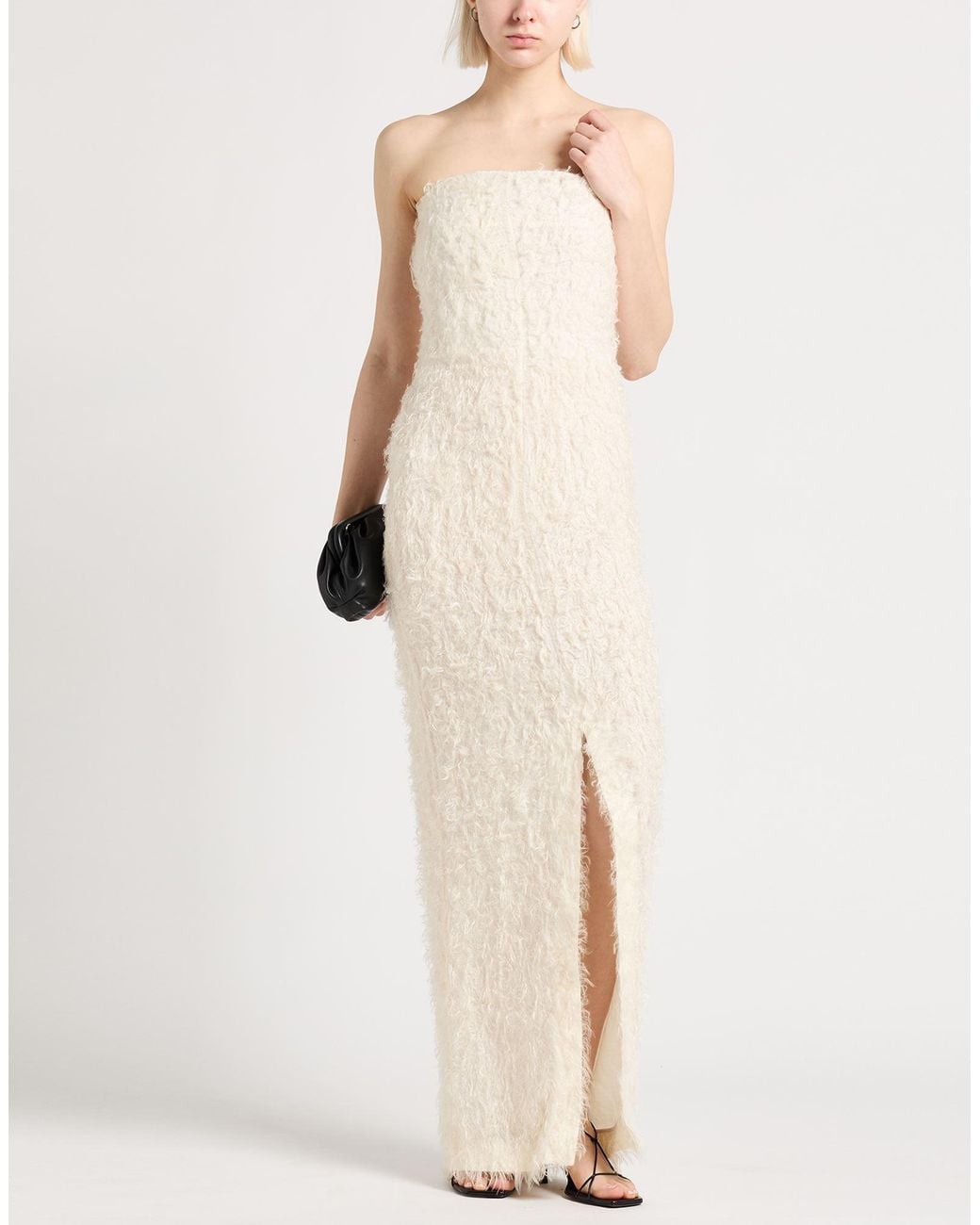 Totême White Ivory Maxi Dress Viscose