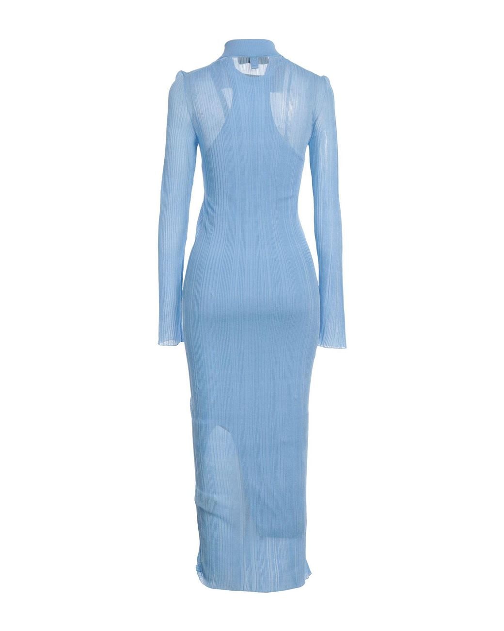 Fendi Blue Light- Silk Blend Dress