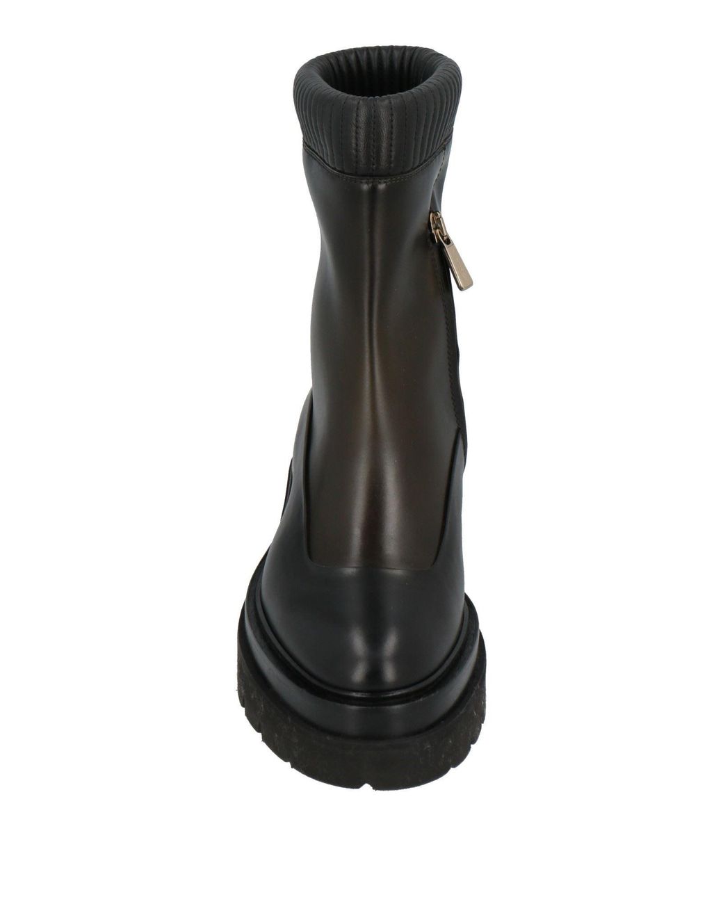 Santoni Black Ankle Boots