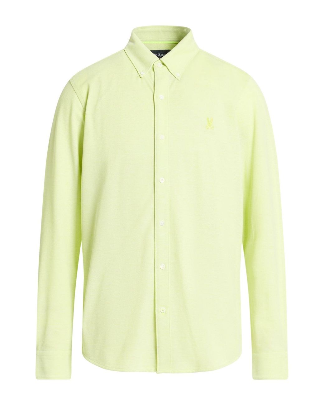 Psycho Bunny Yellow Lime Shirt Pima Cotton for men