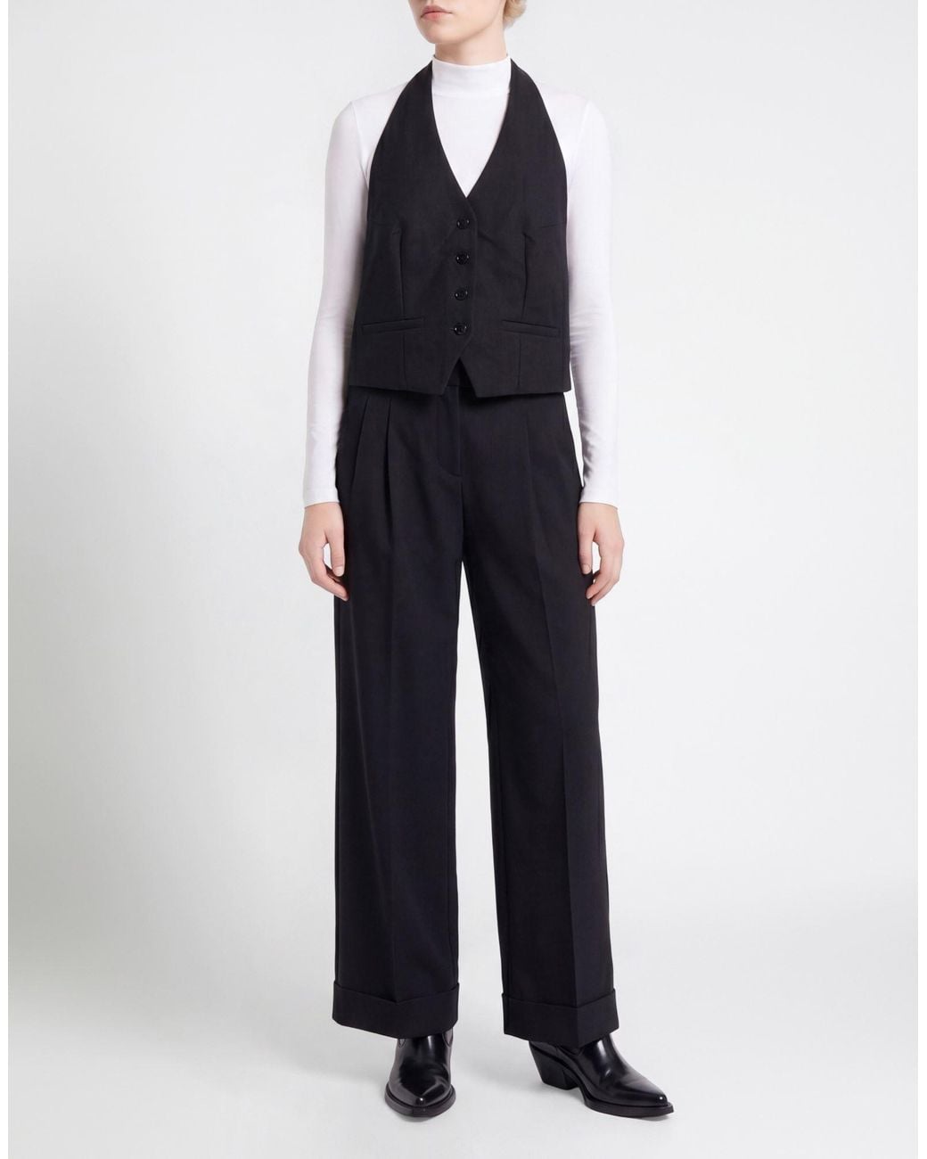 Department 5 Black Top Polyester, Viscose, Polyamide