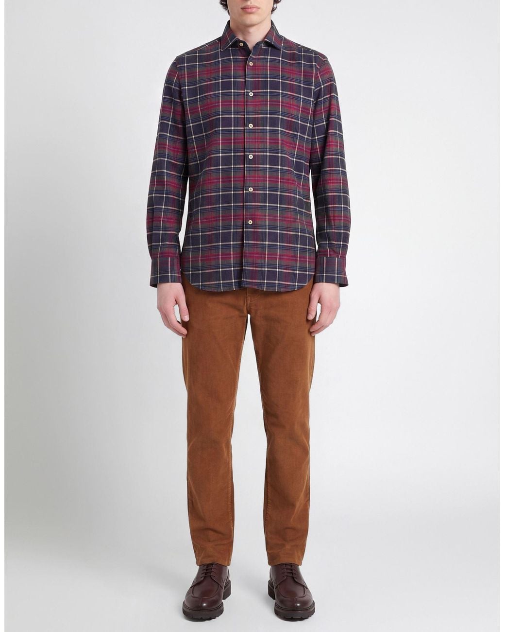 ALEX INGH Blue Shirt Cotton for men