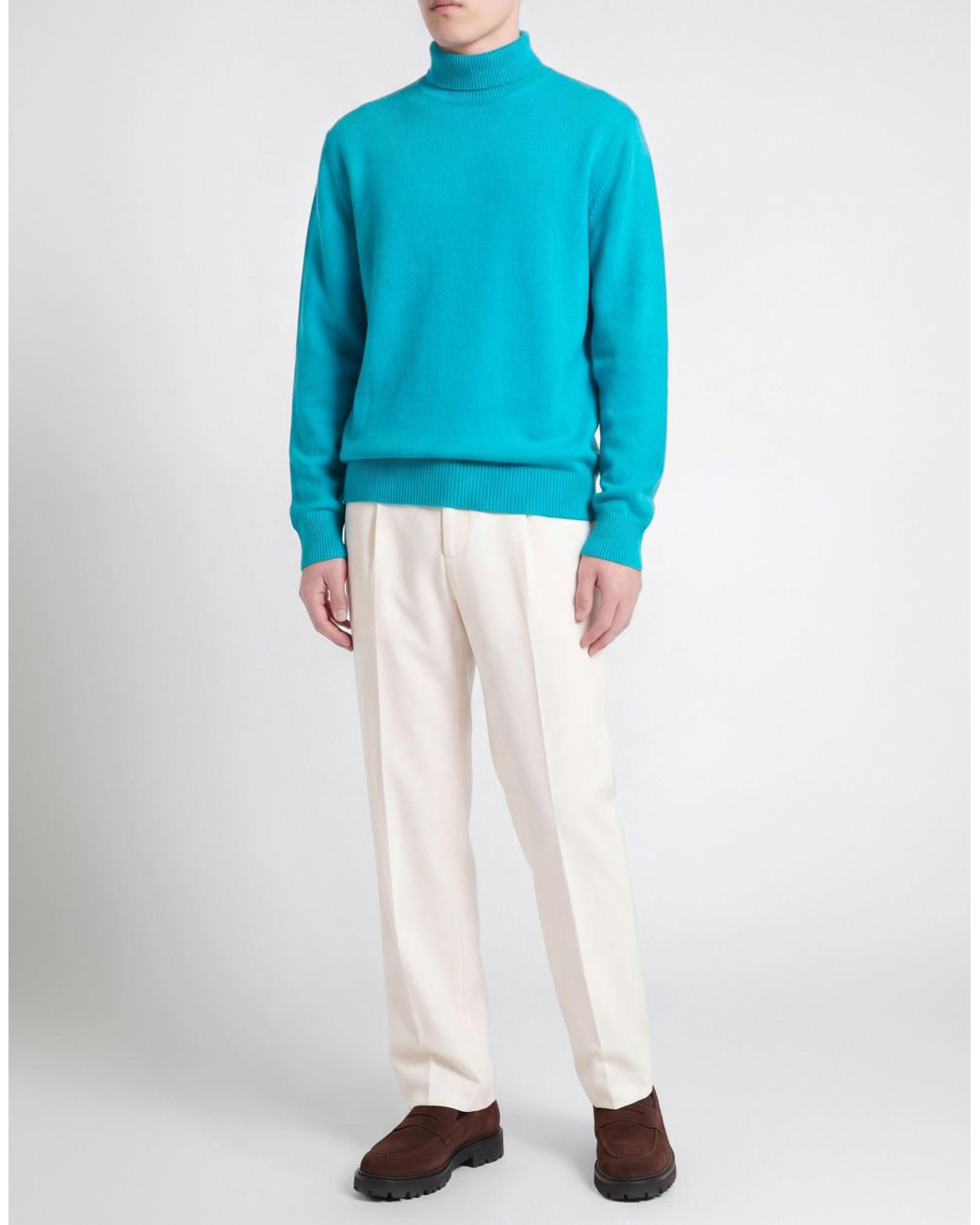 Laneus Blue Turtleneck for men