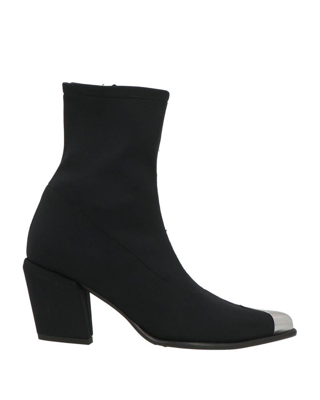Nila & Nila Black Ankle Boots Synthetic Material