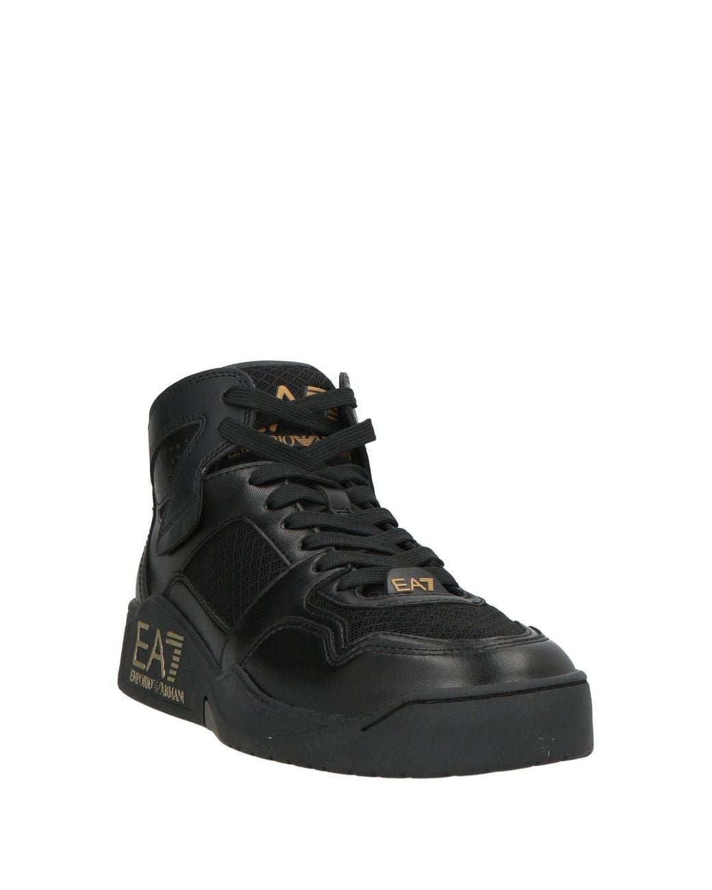 EA7 Black Sneakers Polyester, Polyurethane