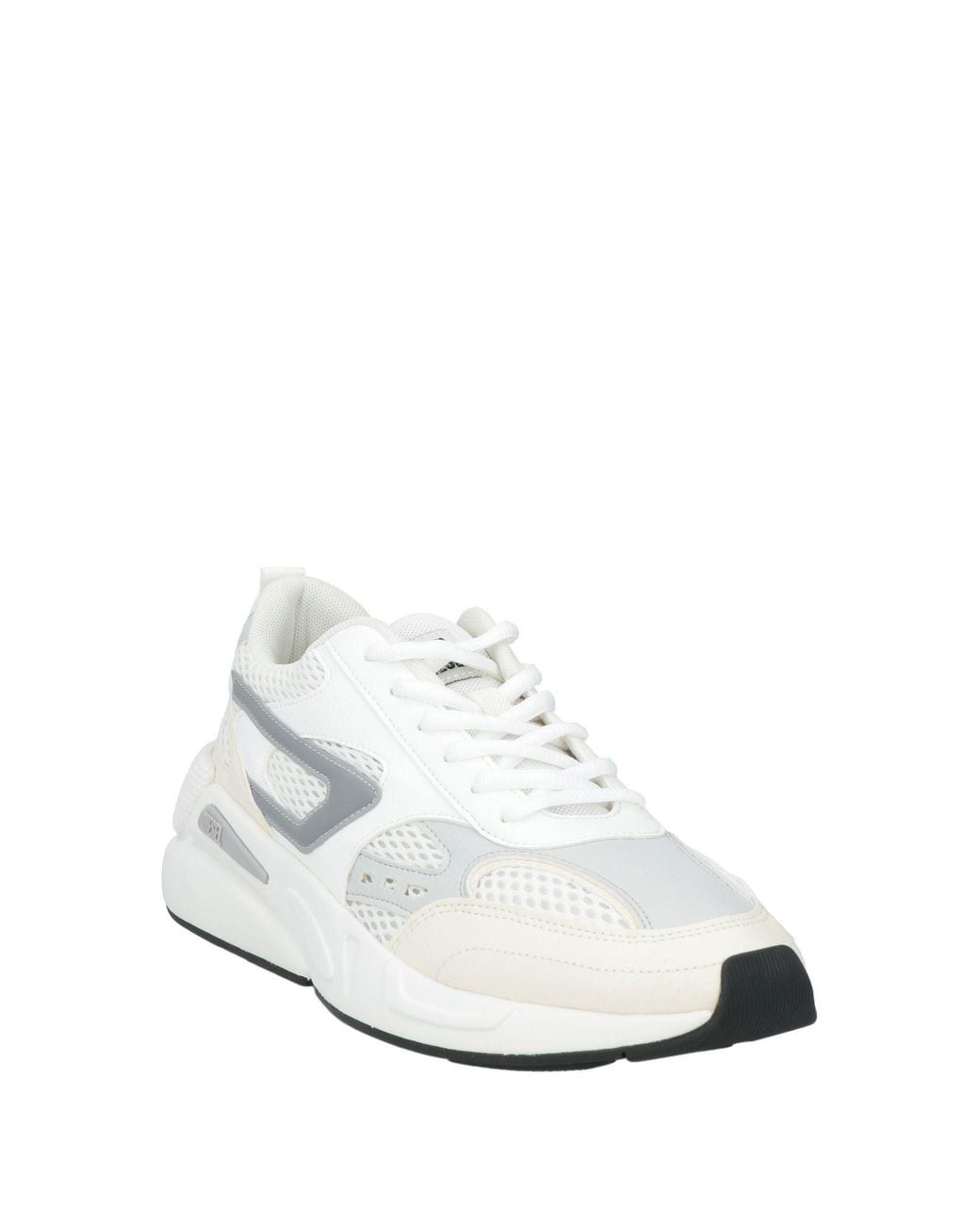 DIESEL White Color-Blocked Casual Sports Shoes