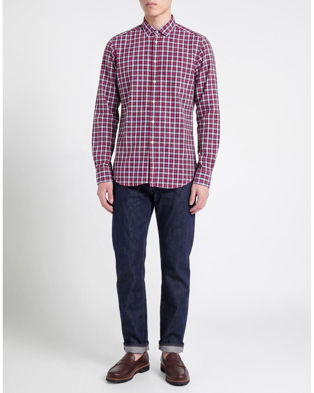 B.D. Baggies Red Shirt Cotton for men