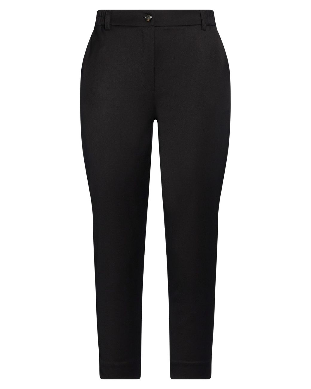White Wise Black Pants Polyester, Viscose, Elastane