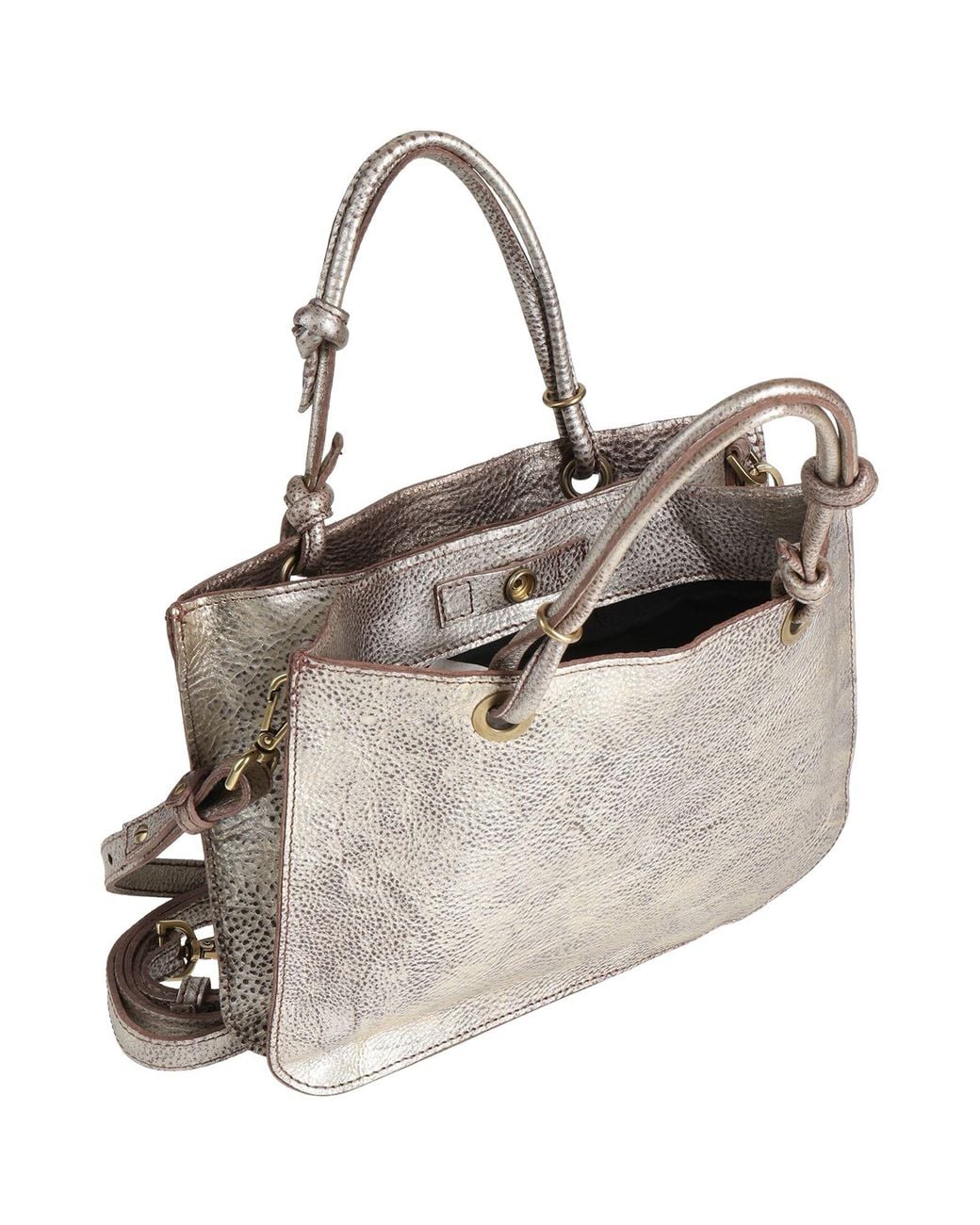 Caterina Lucchi Gray Handbag Cow Leather