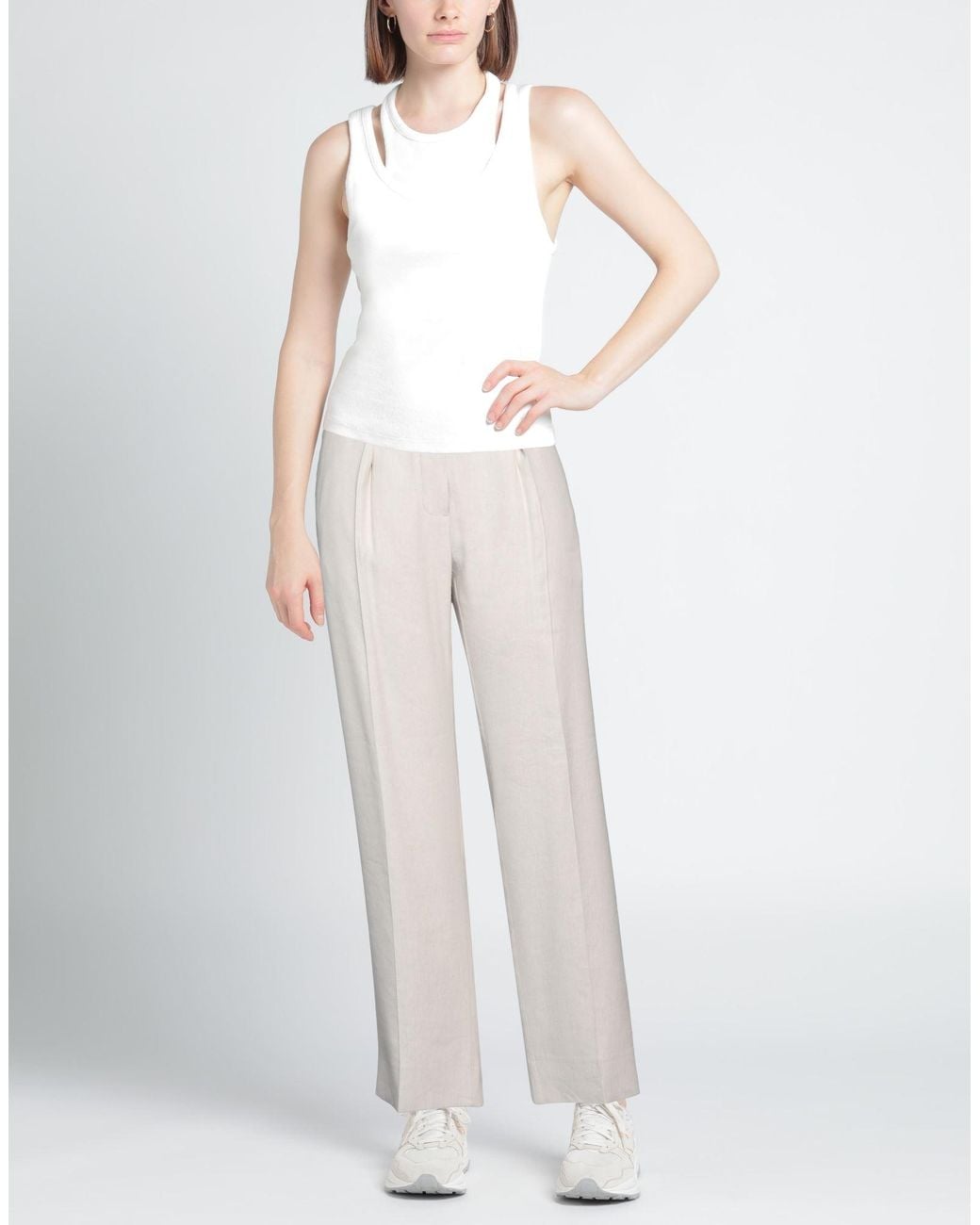 Acne White Pants