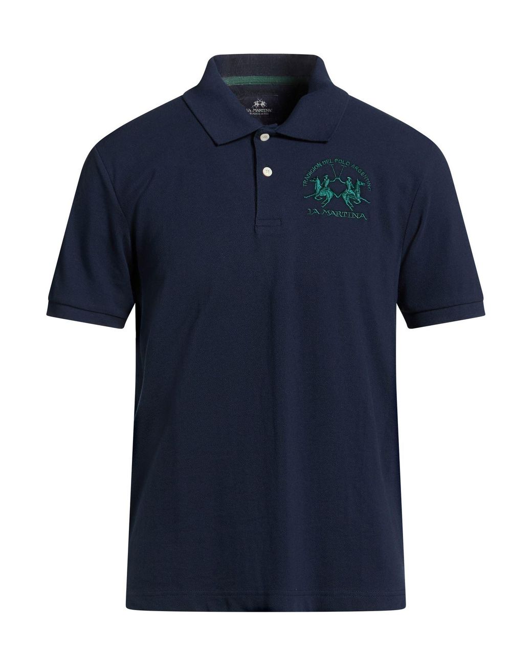 La Martina Blue Polo Shirt for men