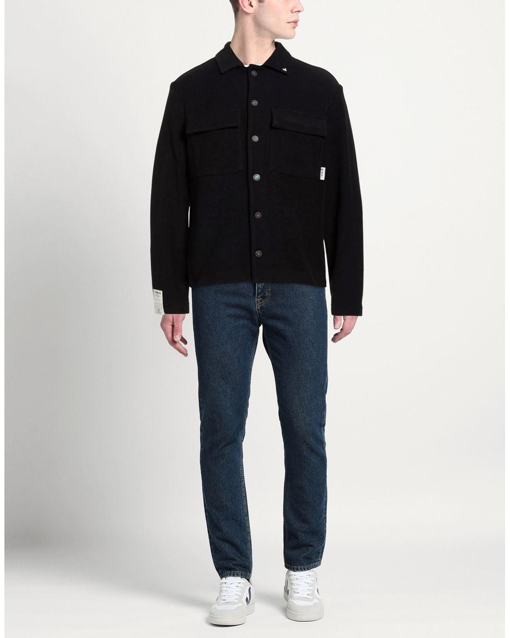 Berna Black Jacket Cotton for men