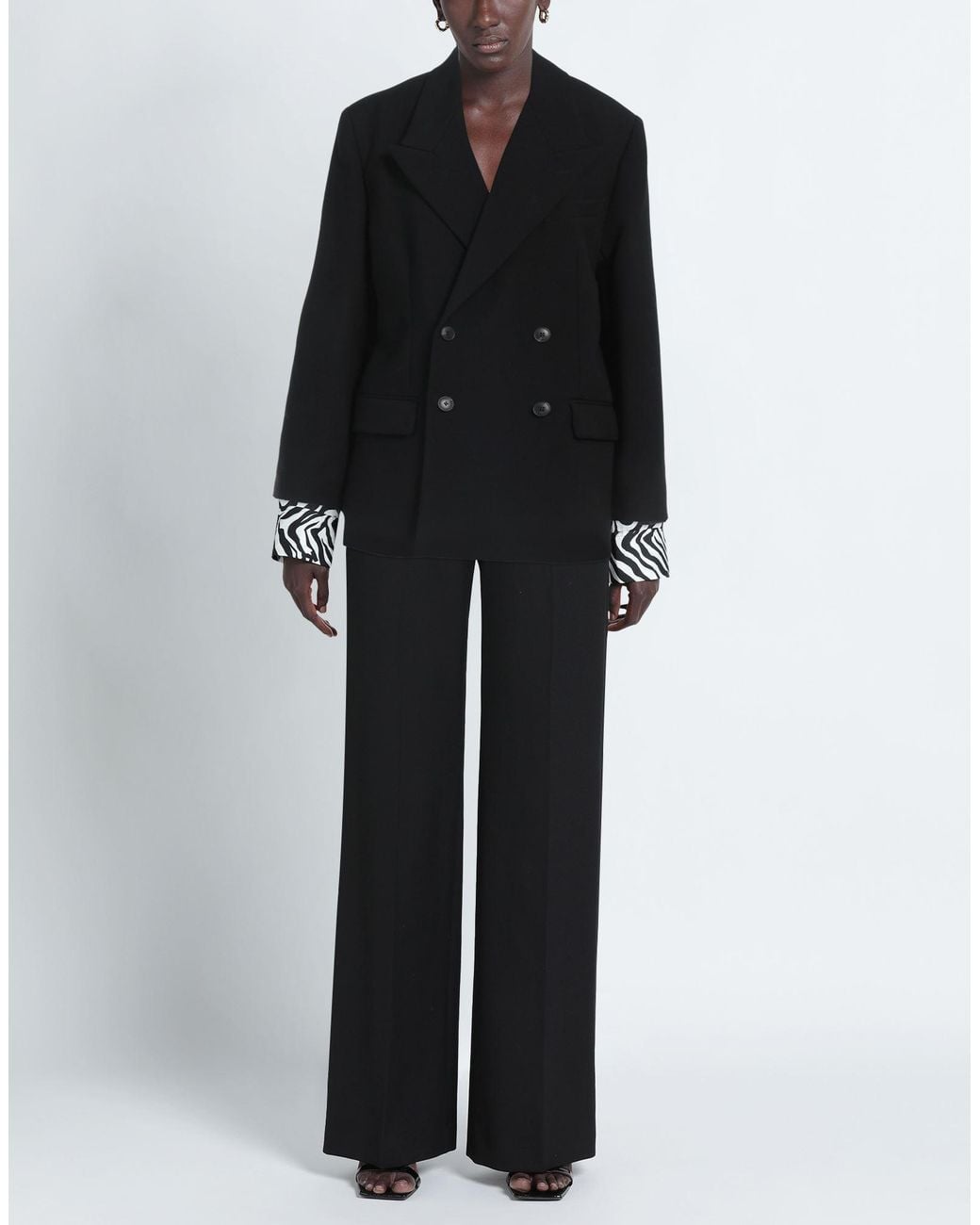 Quira Black Blazer Wool
