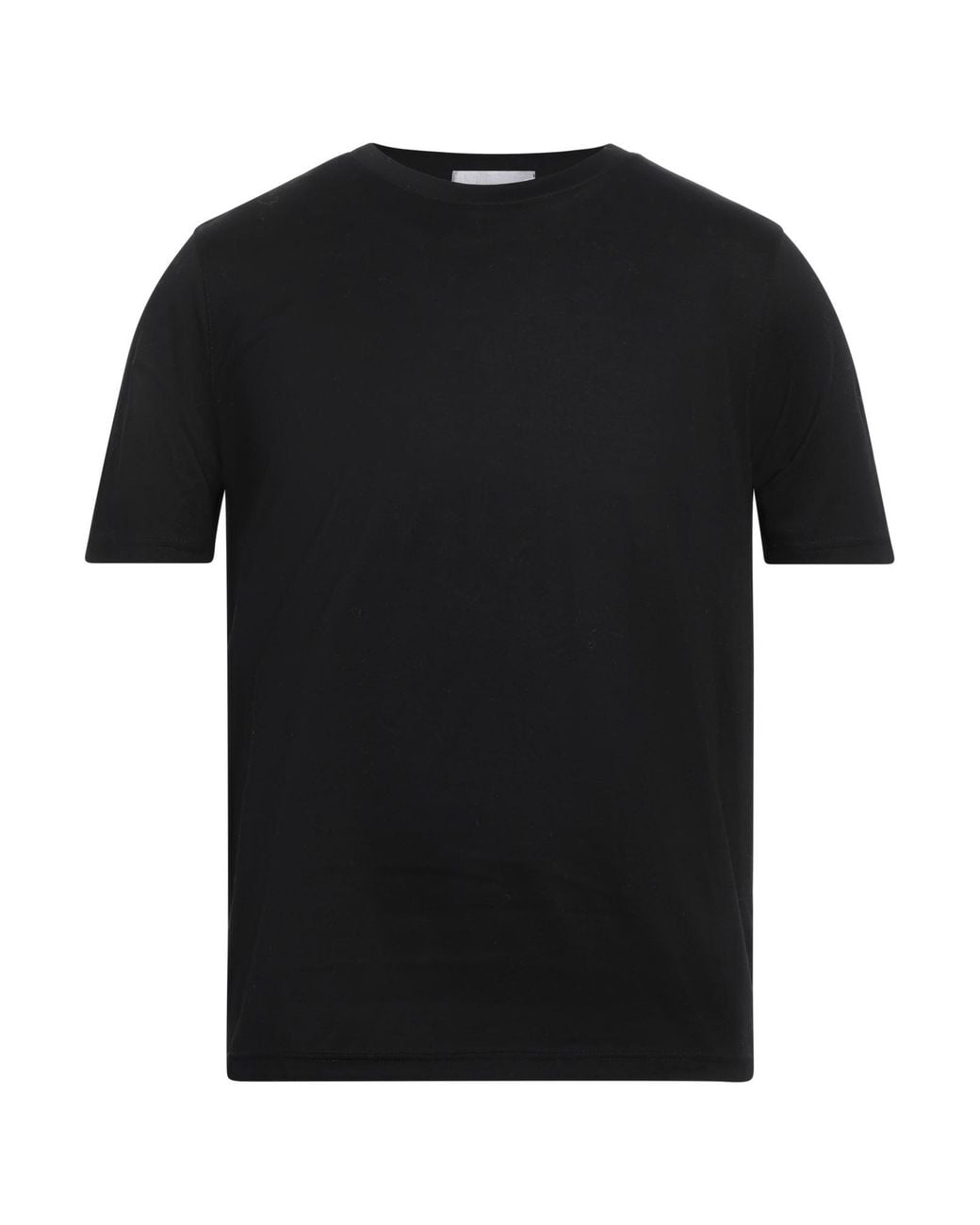 Alpha Studio Black T-Shirt Cotton for men