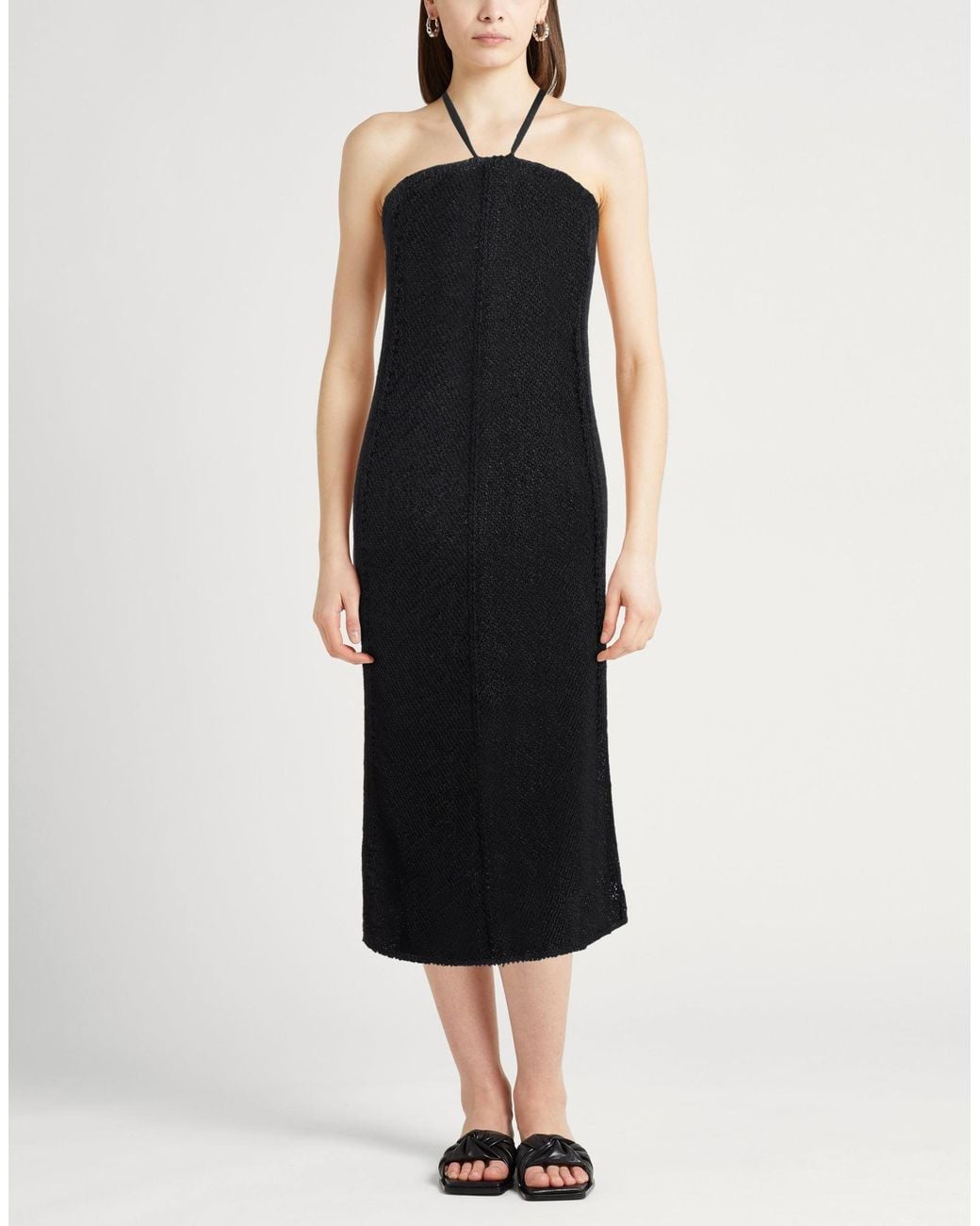 Forte_forte Black Midi Dress