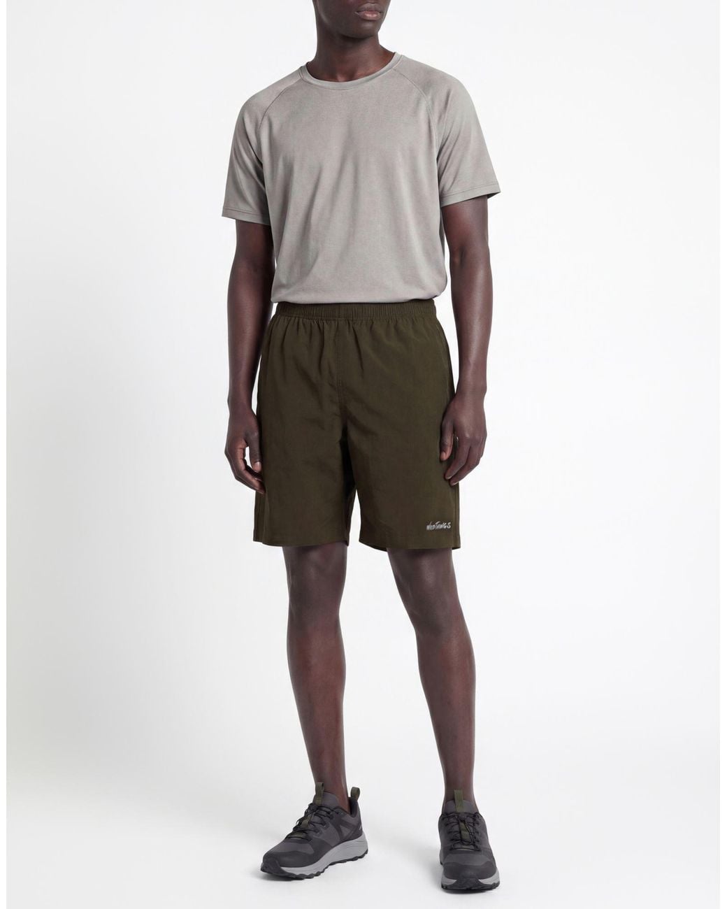Wild Things Green Shorts & Bermuda Shorts Nylon, Polyurethane for men