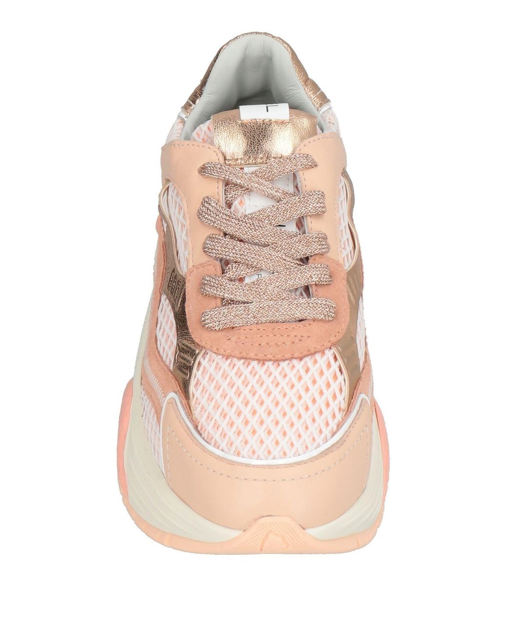 Philippe Model Pink Blush Sneakers Calfskin, Textile Fibers