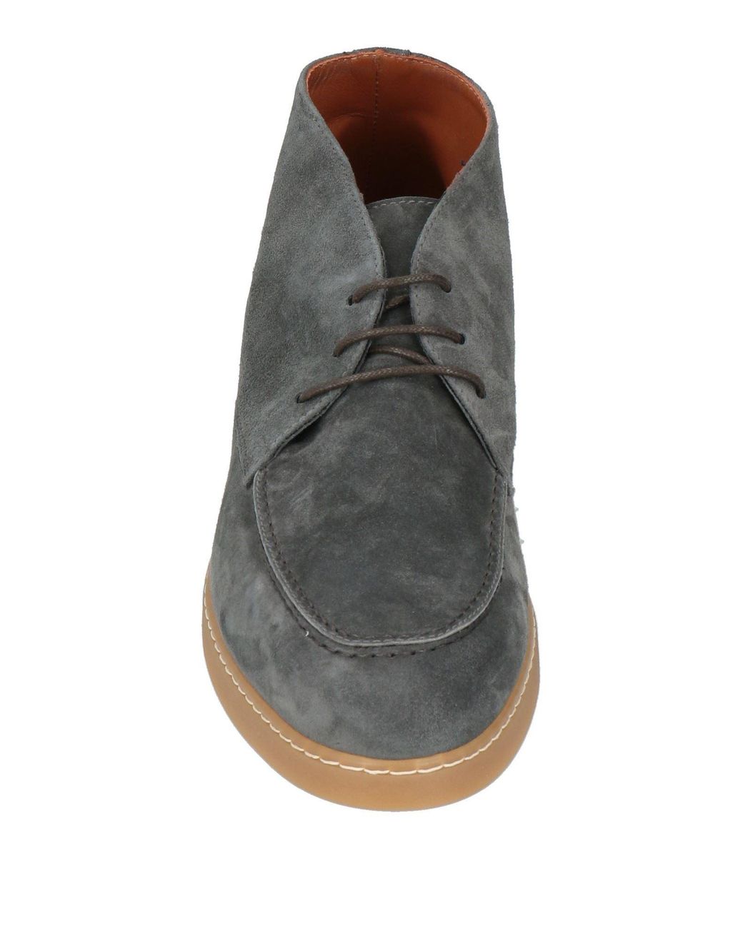 Doucal's Gray Ankle Boots Leather for men
