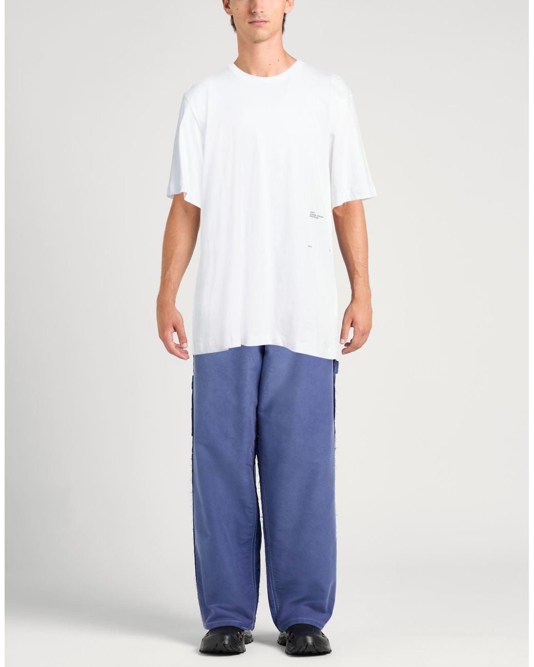 OAMC White T-Shirt Organic Cotton, Elastane for men