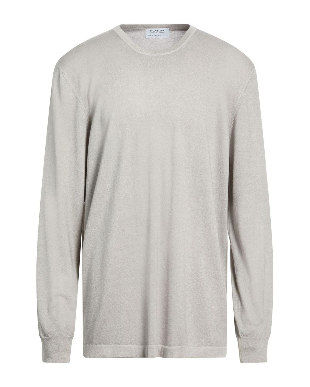 Gran Sasso Gray Light Sweater Cashmere for men