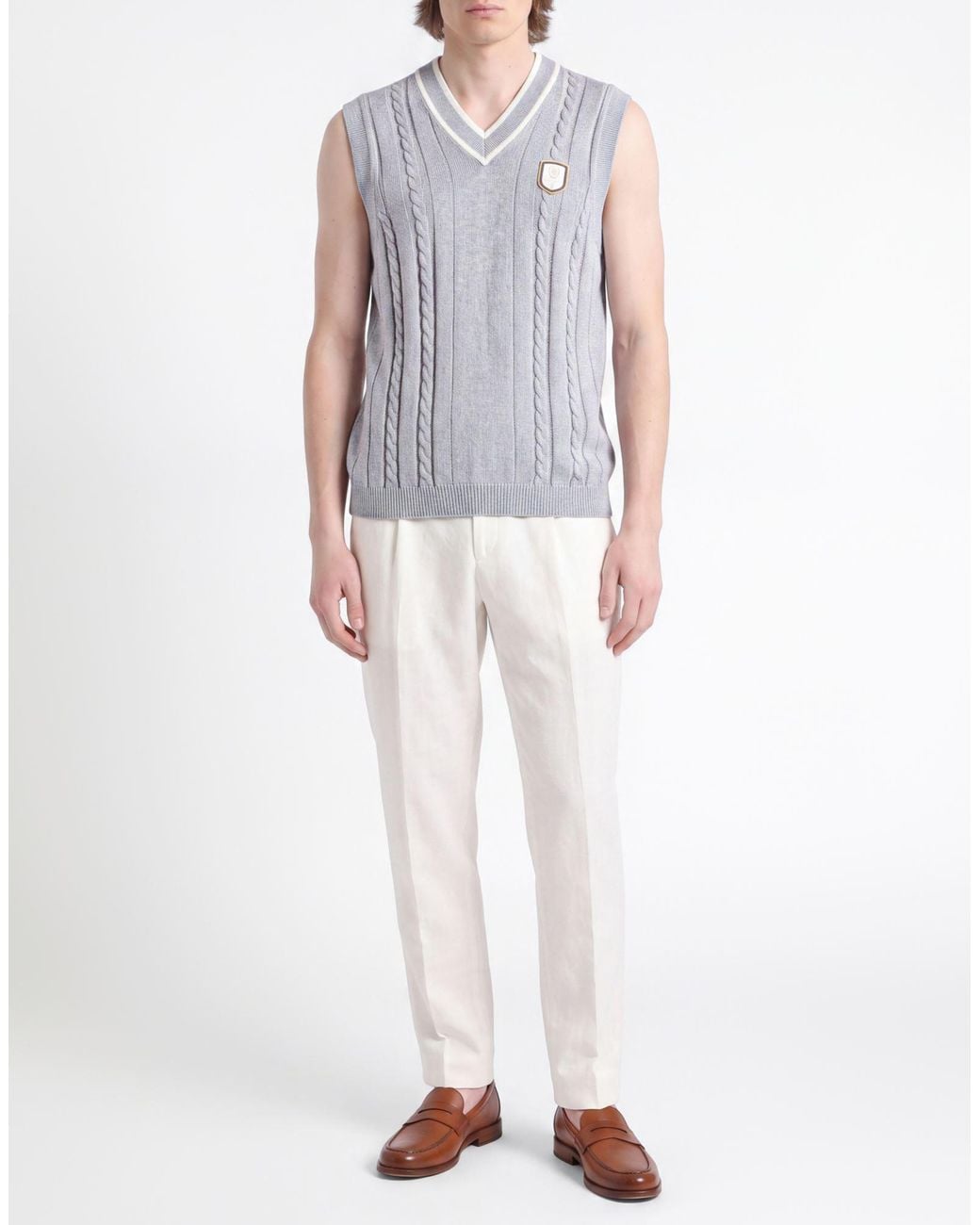 Brunello Cucinelli Gray Jumper for men